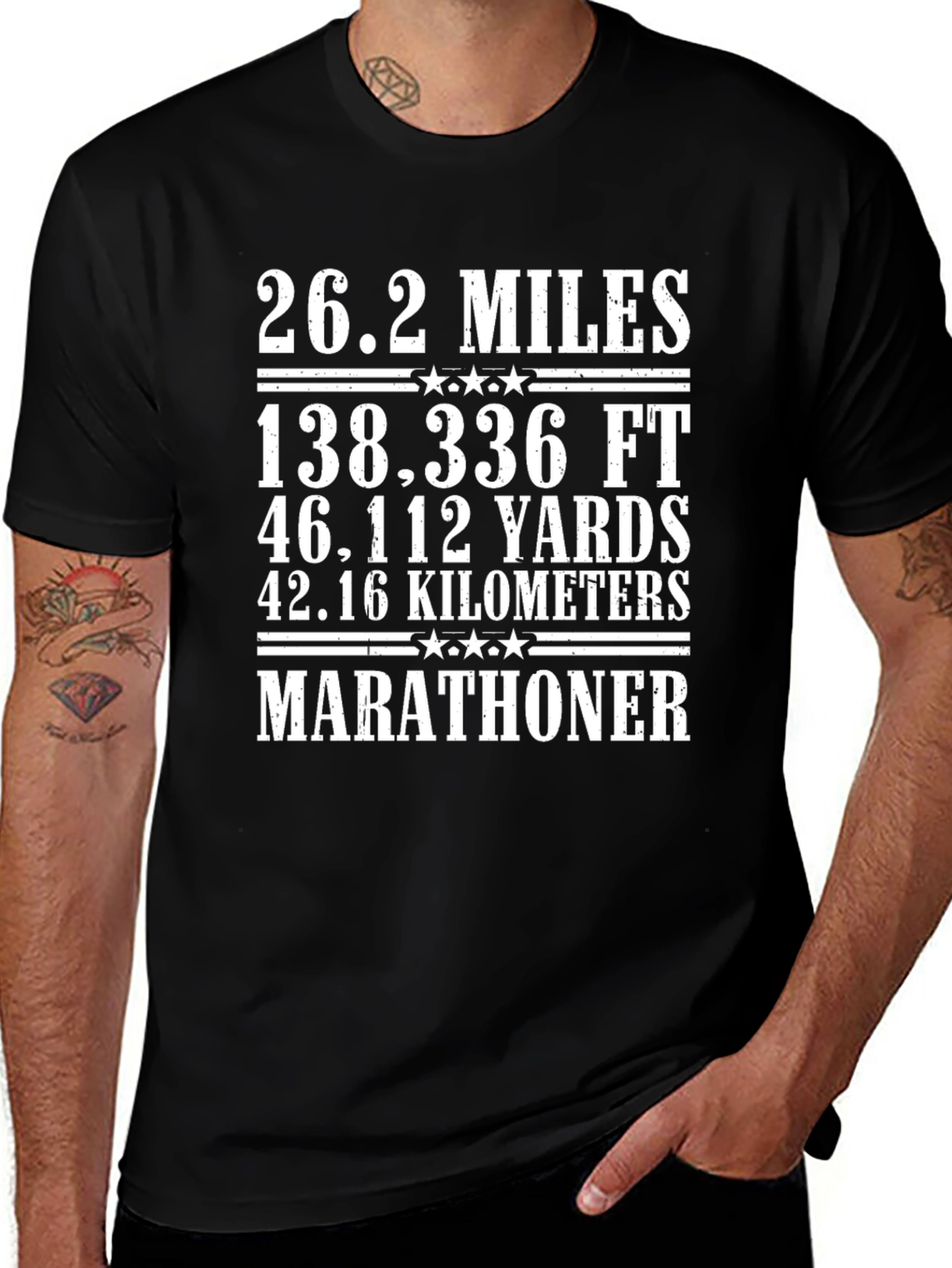 Marathoner 26.2 Miles Graphic T-Shirt