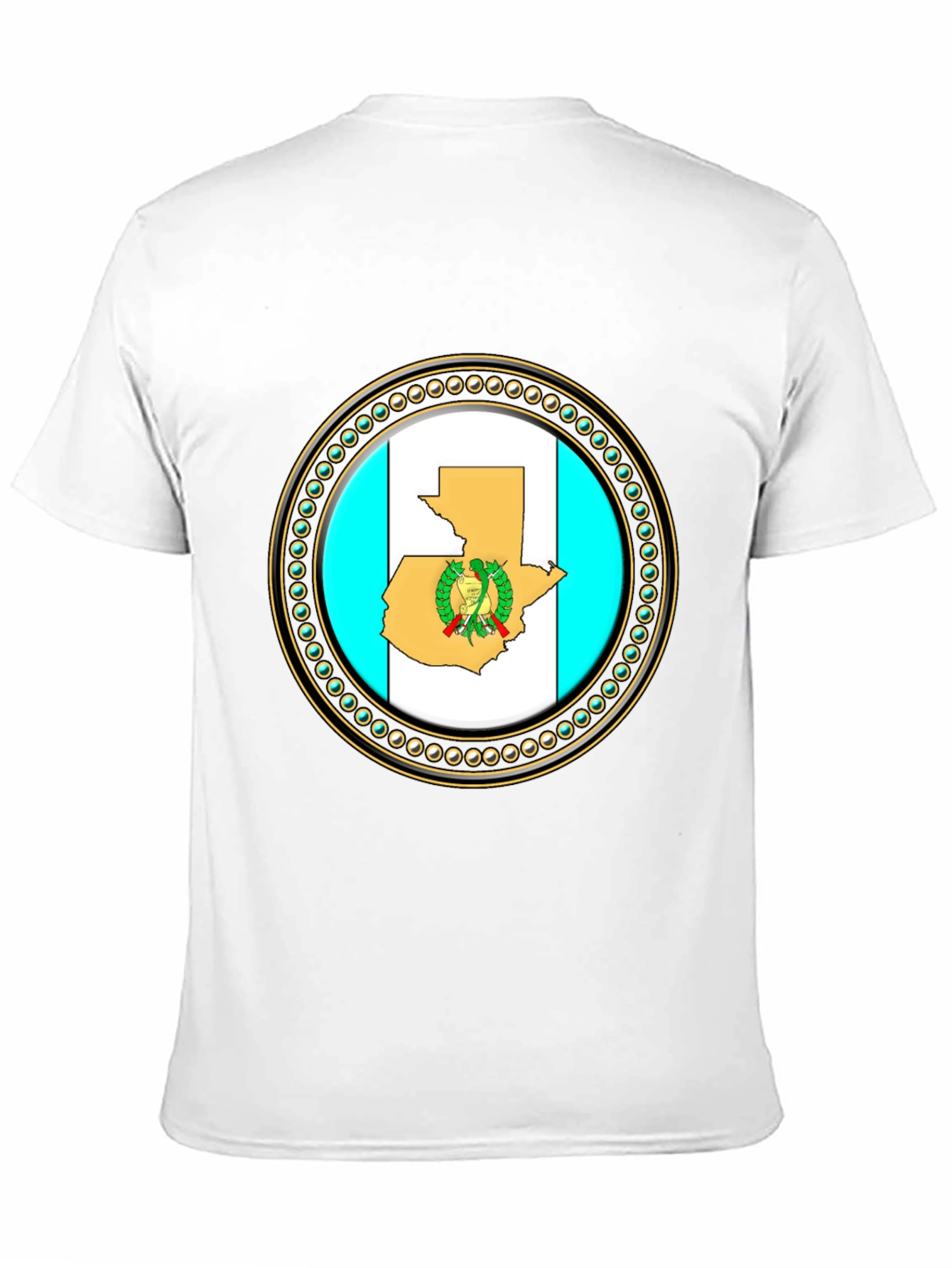 Guatemala Flag T-Shirt - Black Cotton Graphic Tee