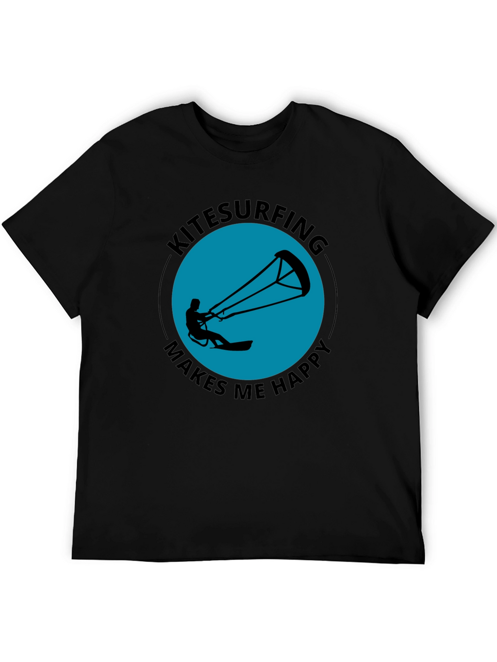 Kitesurfing Makes Me Happy Graphic Tee