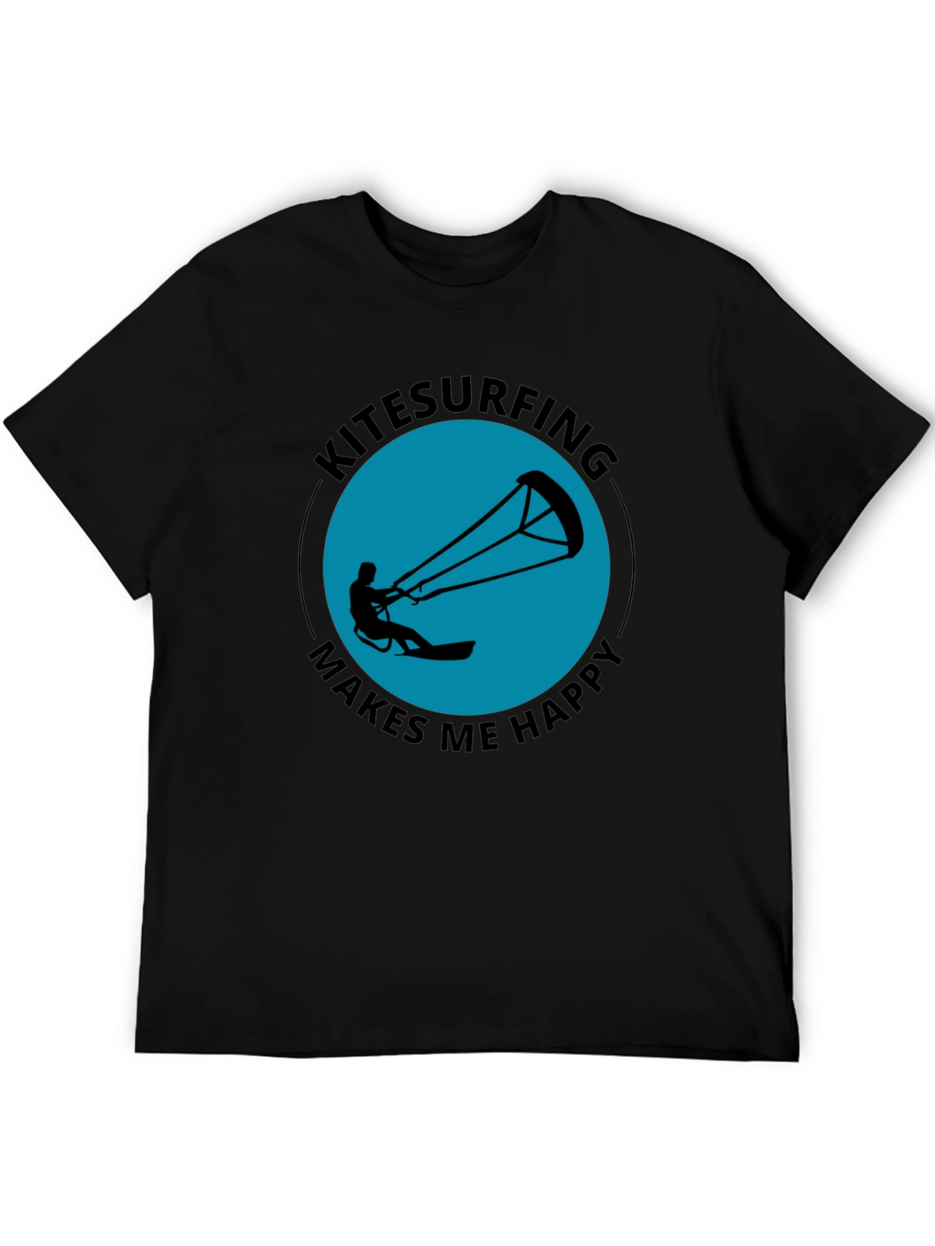 Kitesurfing Makes Me Happy Graphic Tee