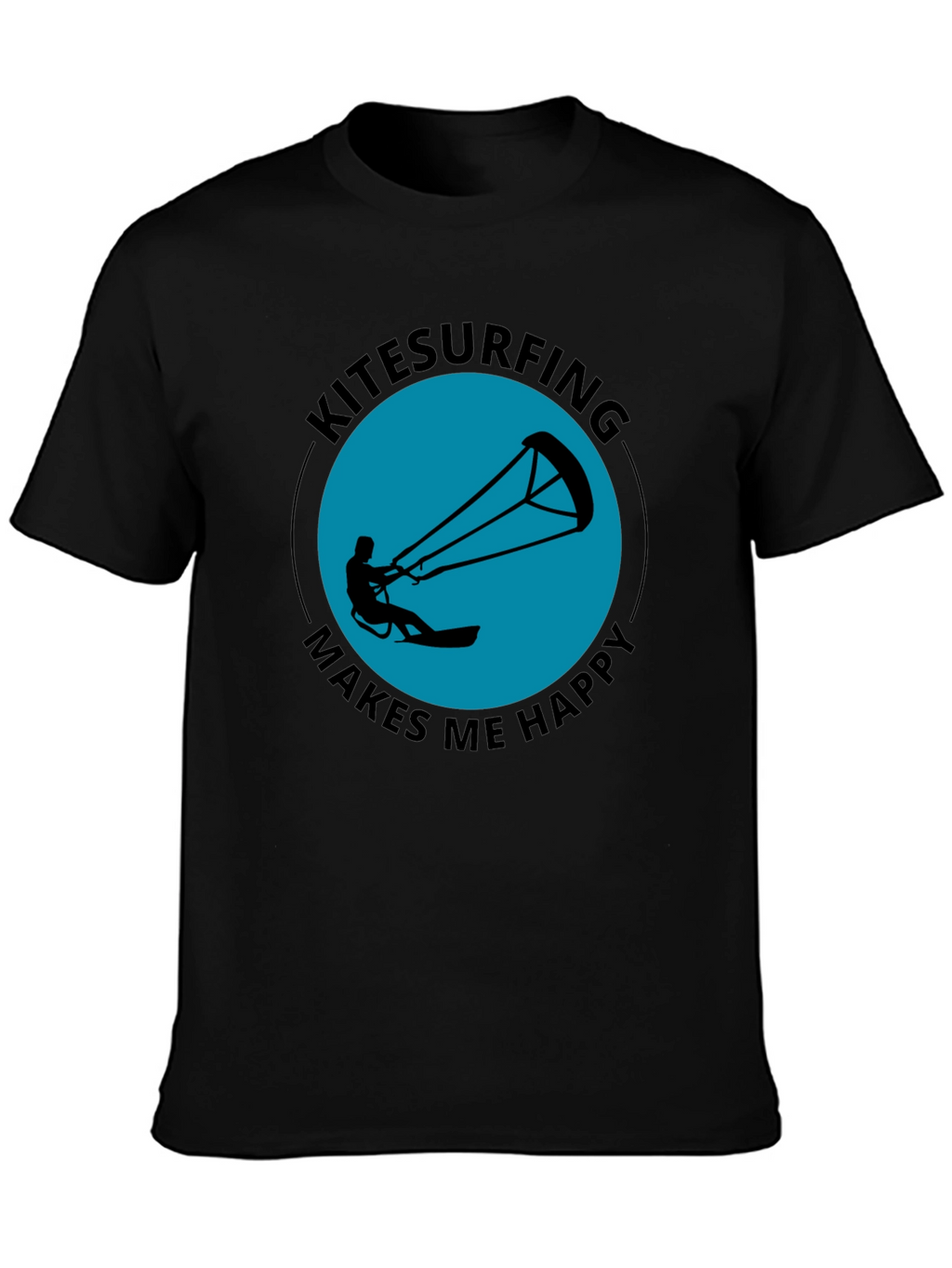 Kitesurfing Makes Me Happy Graphic Tee