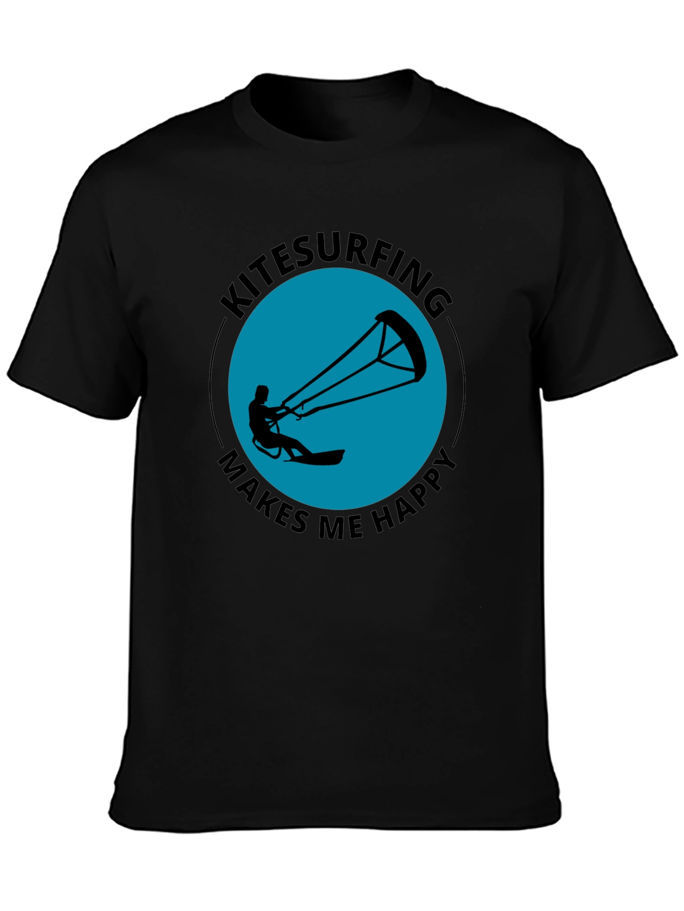 Kitesurfing Makes Me Happy Graphic Tee
