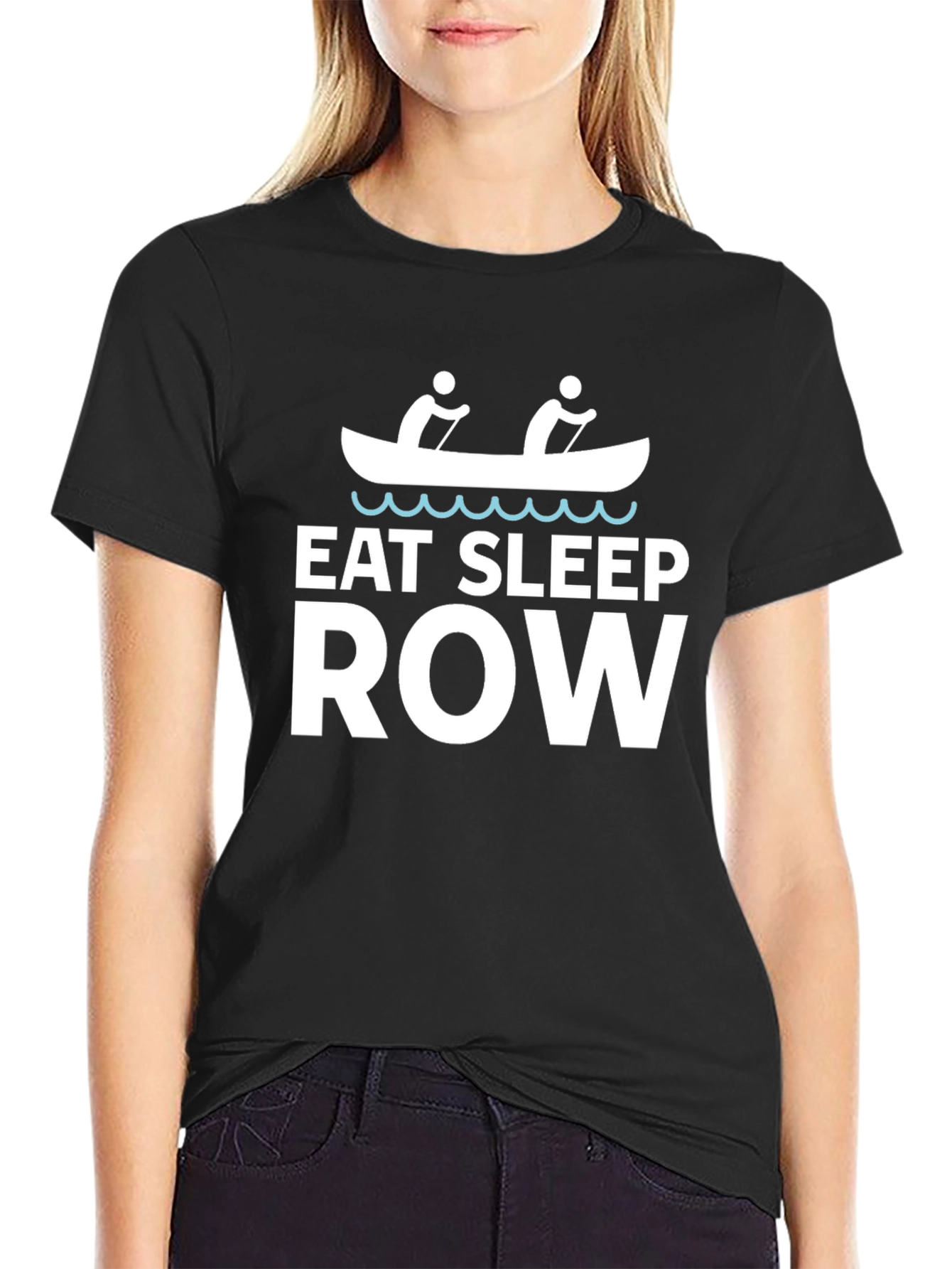 Eat Sleep Row T-Shirt - Funny Rowing Tee
