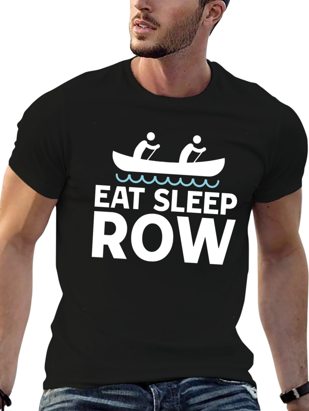 Eat Sleep Row T-Shirt - Funny Rowing Tee