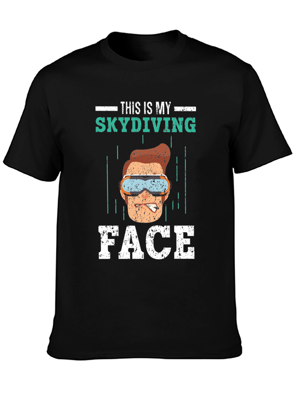 Funny Skydiving Face T-Shirt - Skydiving Apparel