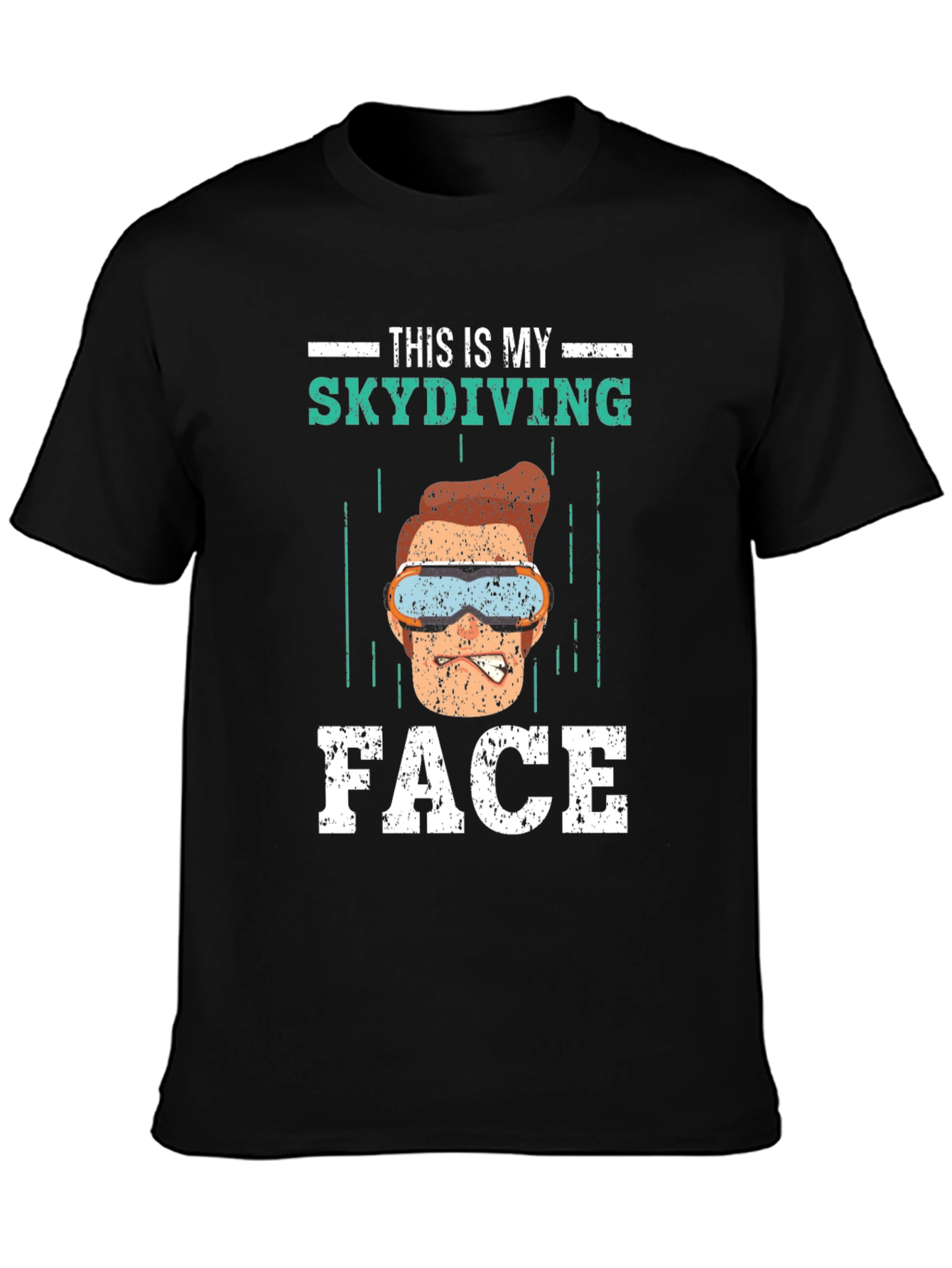 Funny Skydiving Face T-Shirt - Skydiving Apparel