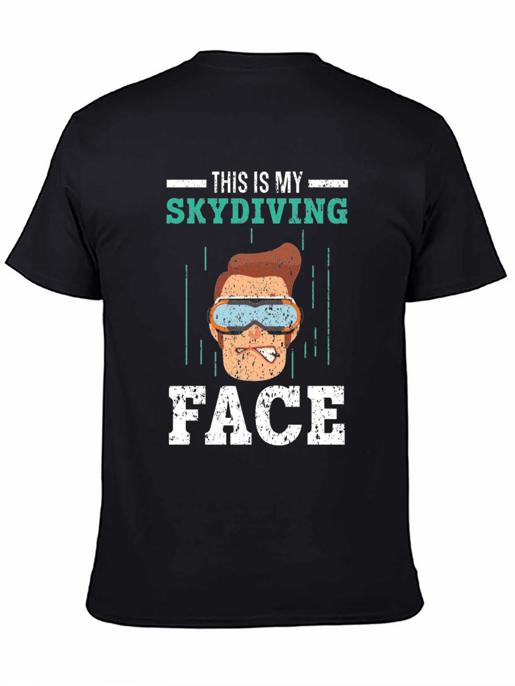 Funny Skydiving Face T-Shirt - Skydiving Apparel