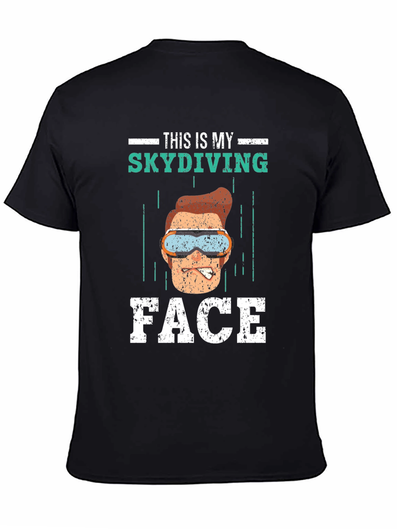 Funny Skydiving Face T-Shirt - Skydiving Apparel