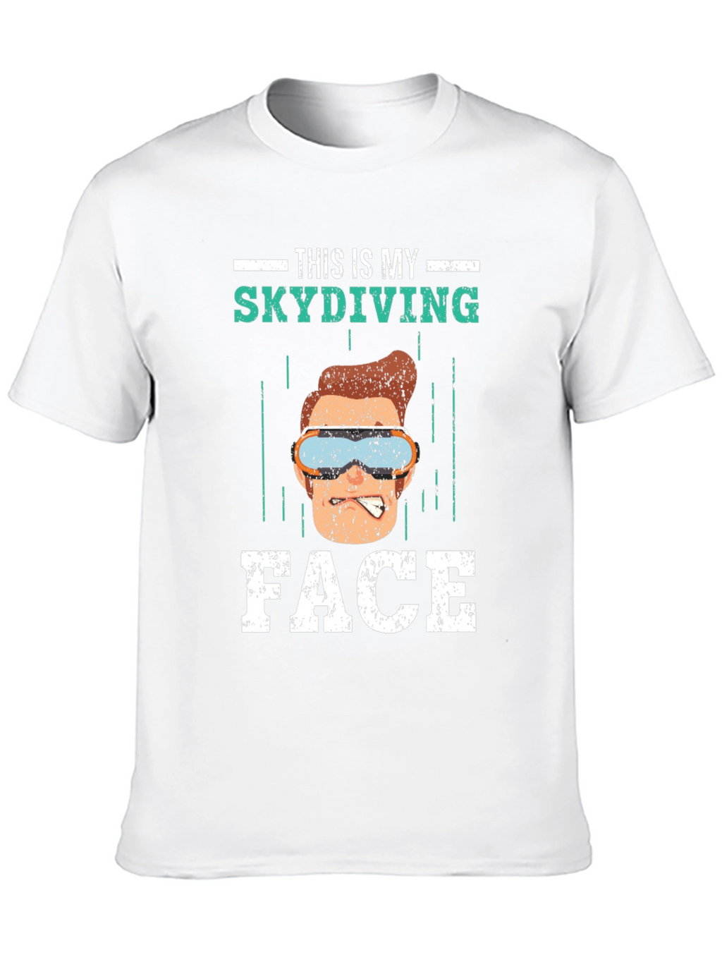 Funny Skydiving Face T-Shirt - Skydiving Apparel