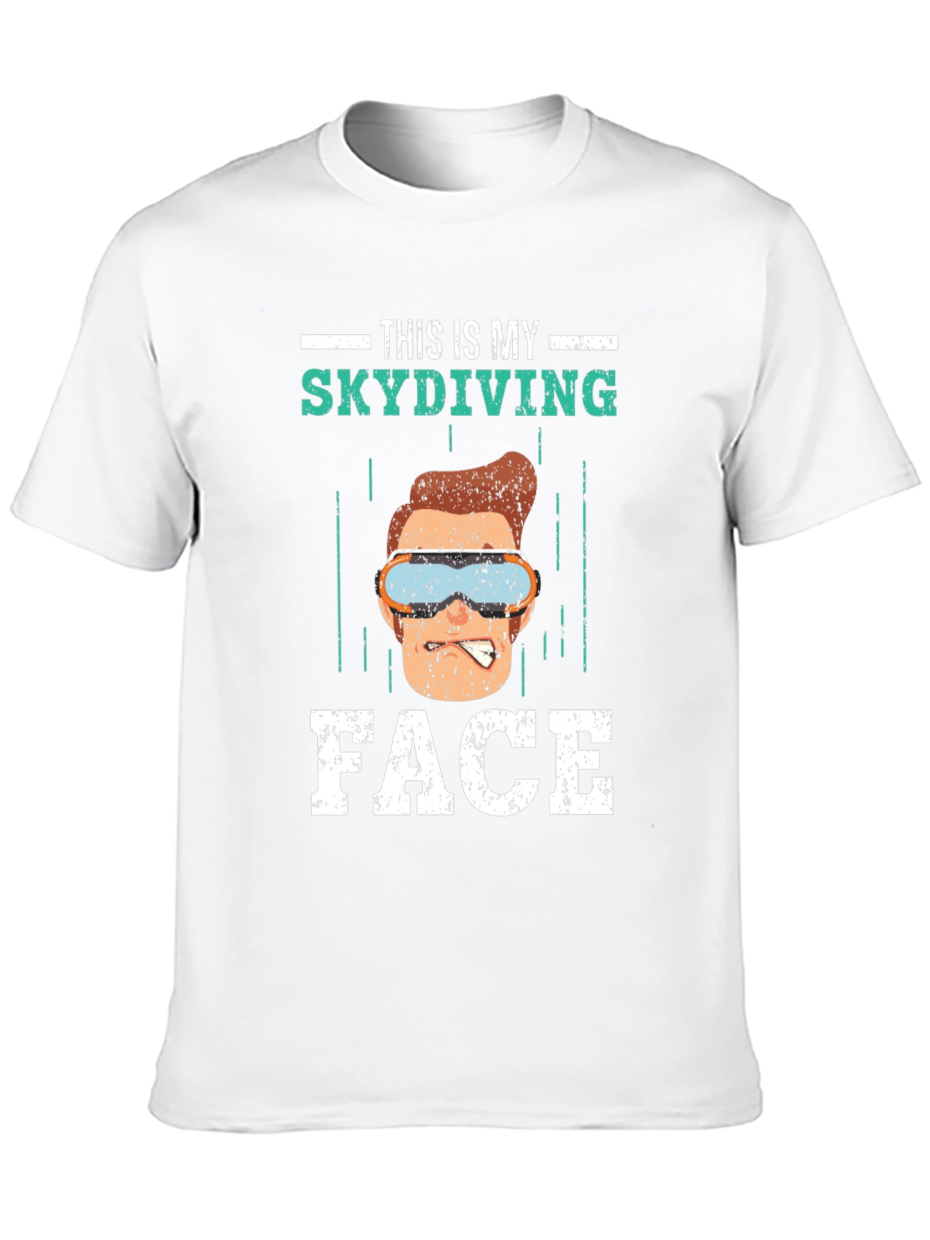 Funny Skydiving Face T-Shirt - Skydiving Apparel