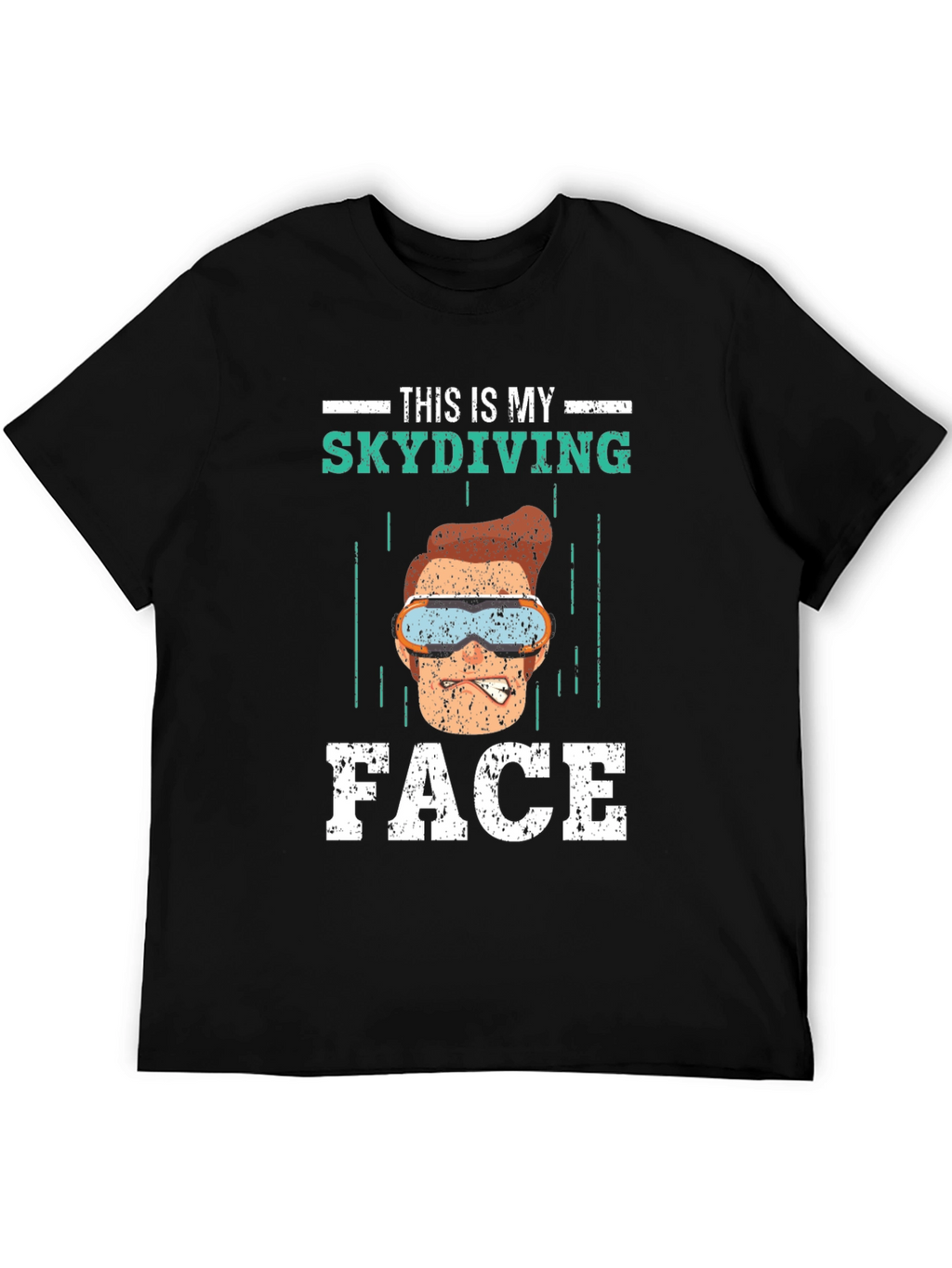 Funny Skydiving Face T-Shirt - Skydiving Apparel