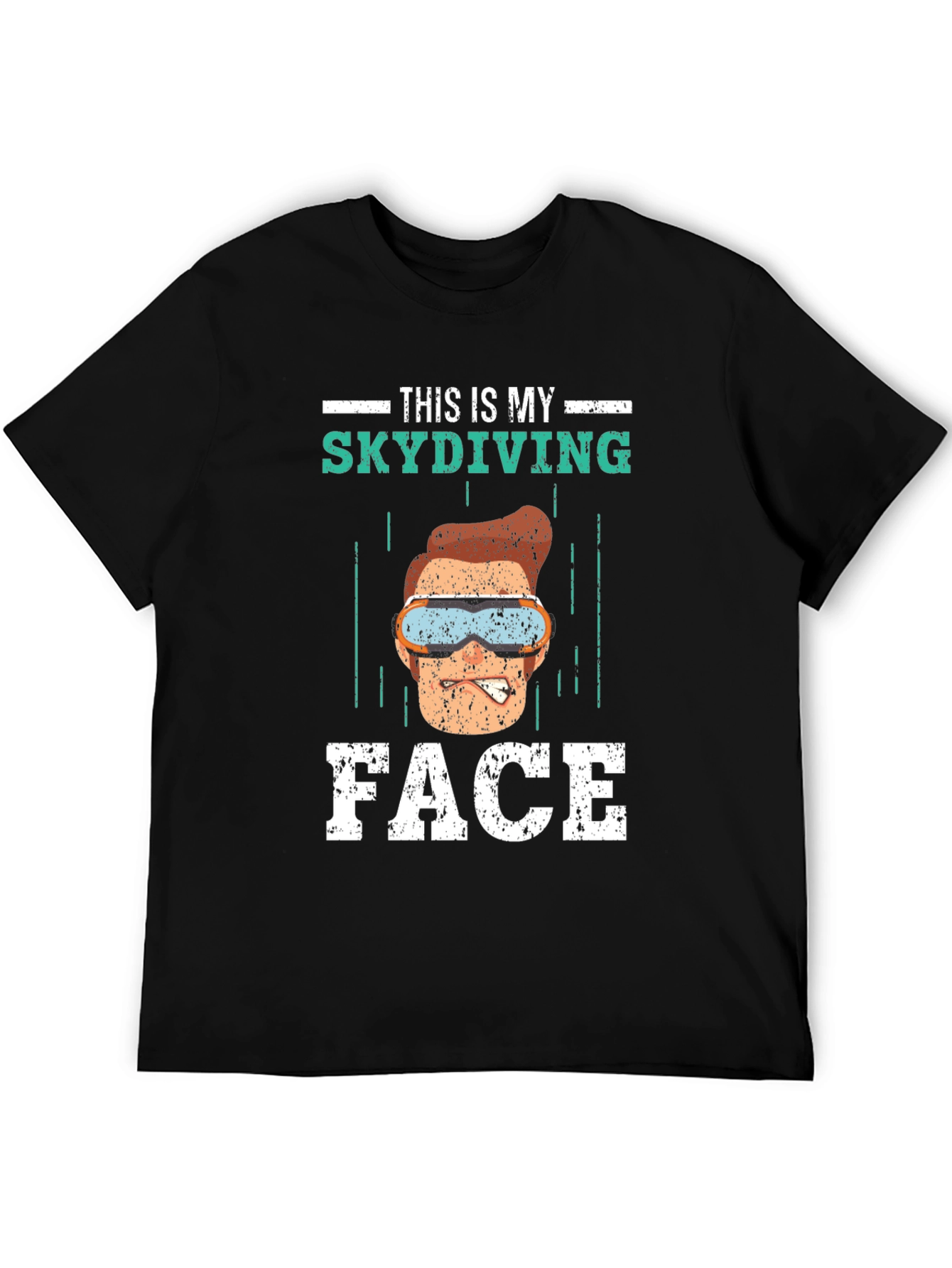 Funny Skydiving Face T-Shirt - Skydiving Apparel