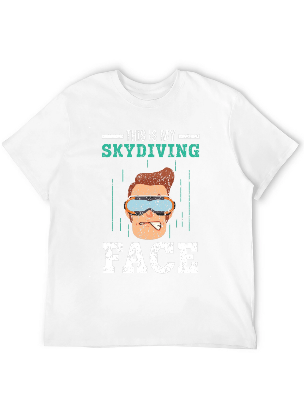 Funny Skydiving Face T-Shirt - Skydiving Apparel