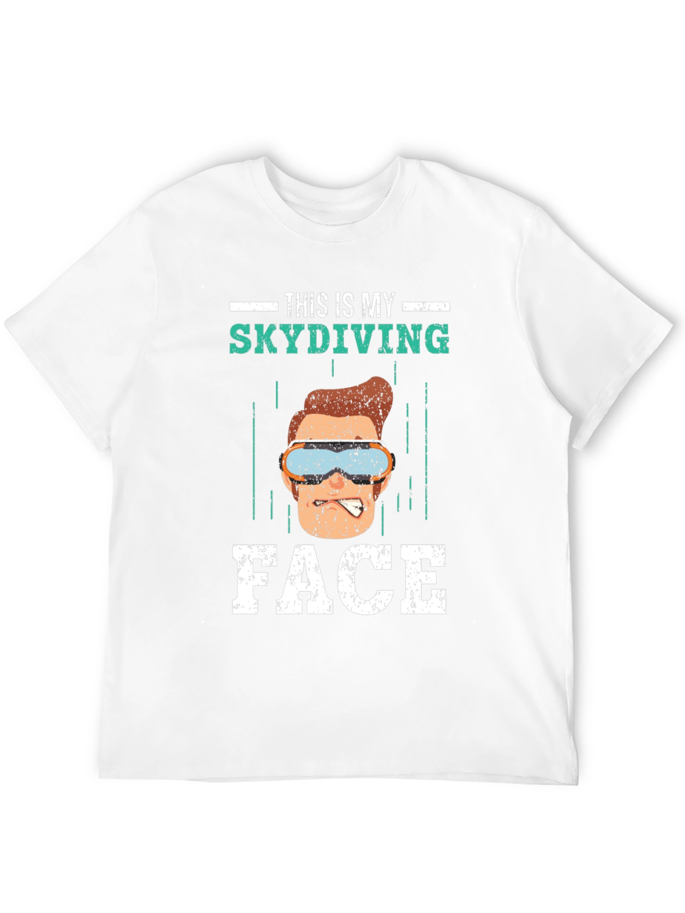 Funny Skydiving Face T-Shirt - Skydiving Apparel