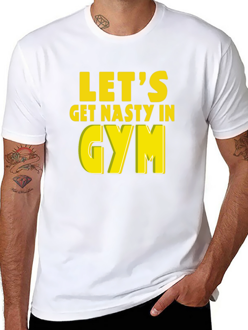 Lets Get Nasty In Gym Graphic T-Shirt