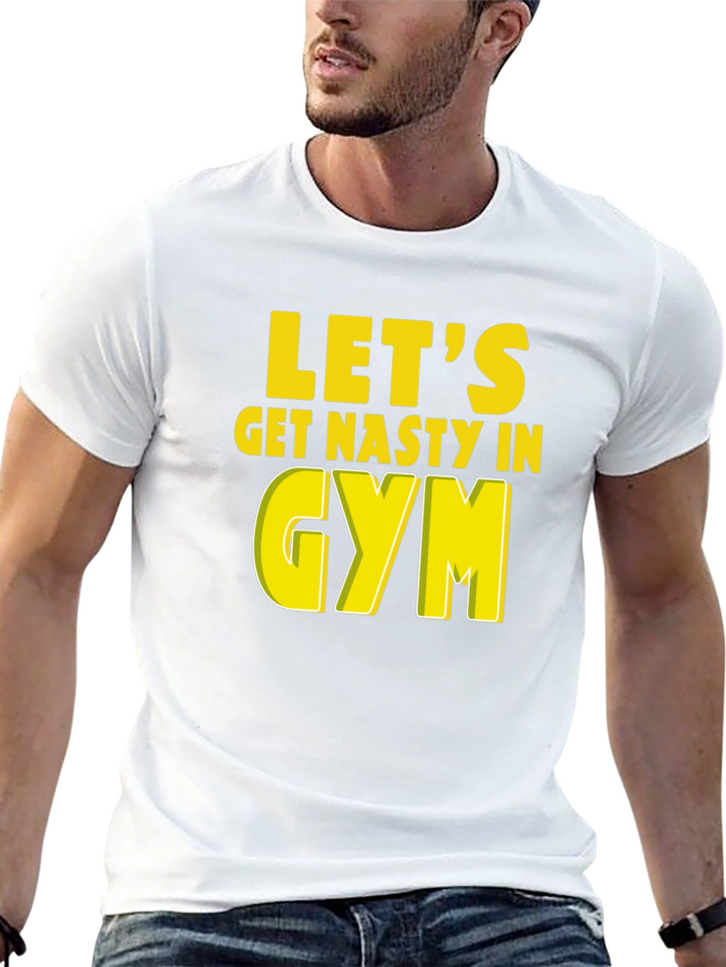 Lets Get Nasty In Gym Graphic T-Shirt