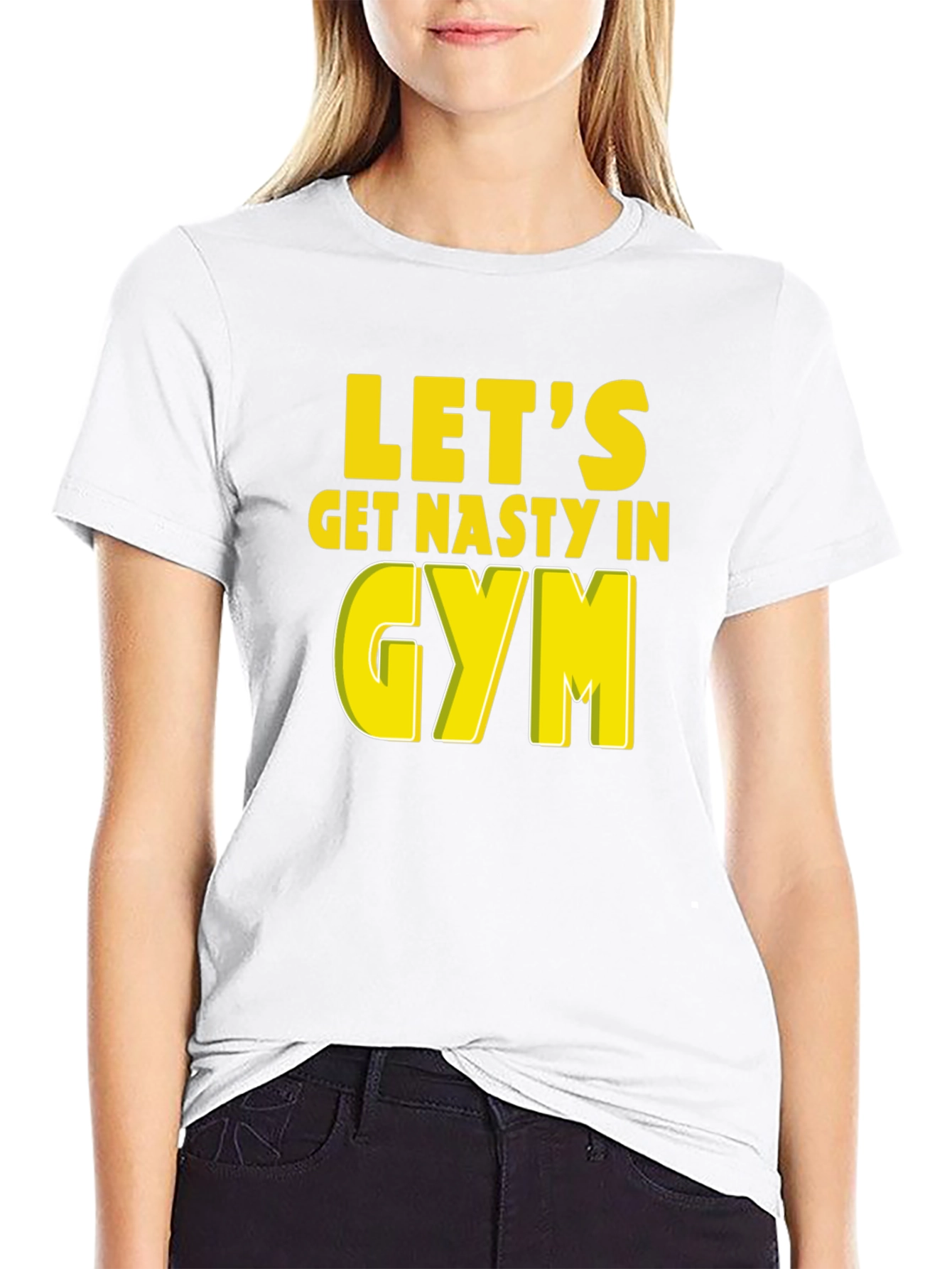 Lets Get Nasty In Gym Graphic T-Shirt