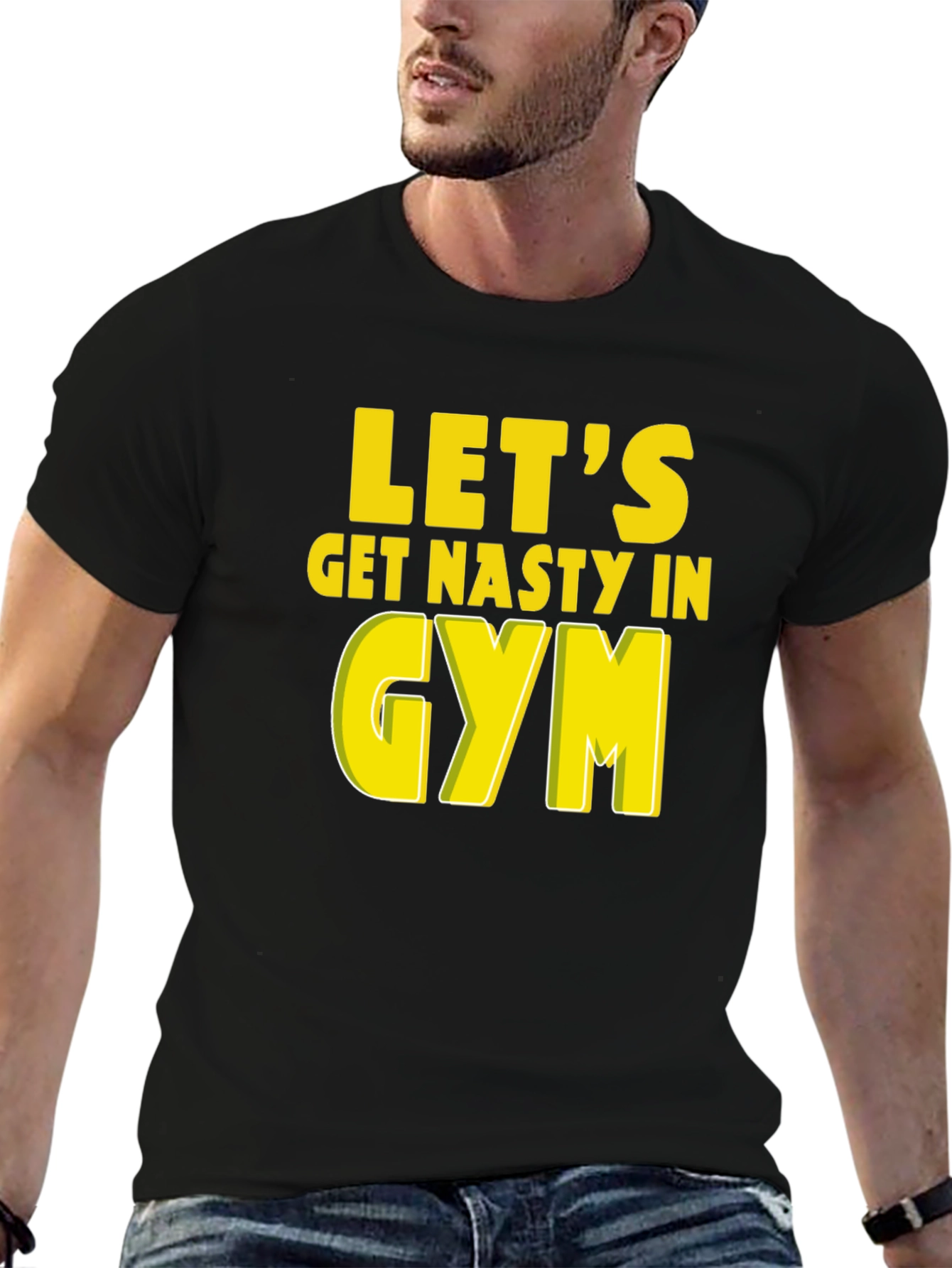 Lets Get Nasty In Gym Graphic T-Shirt