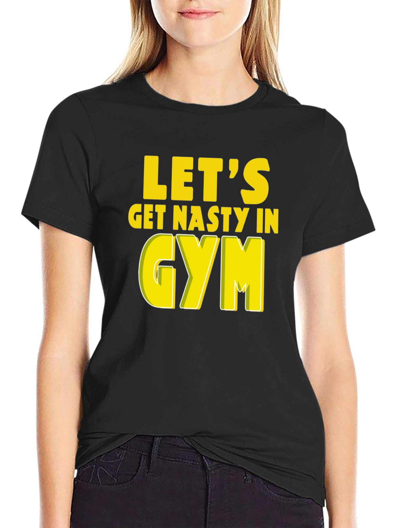 Lets Get Nasty In Gym Graphic T-Shirt