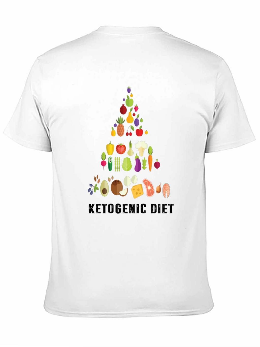 Ketogenic Diet Food Pyramid T-Shirt