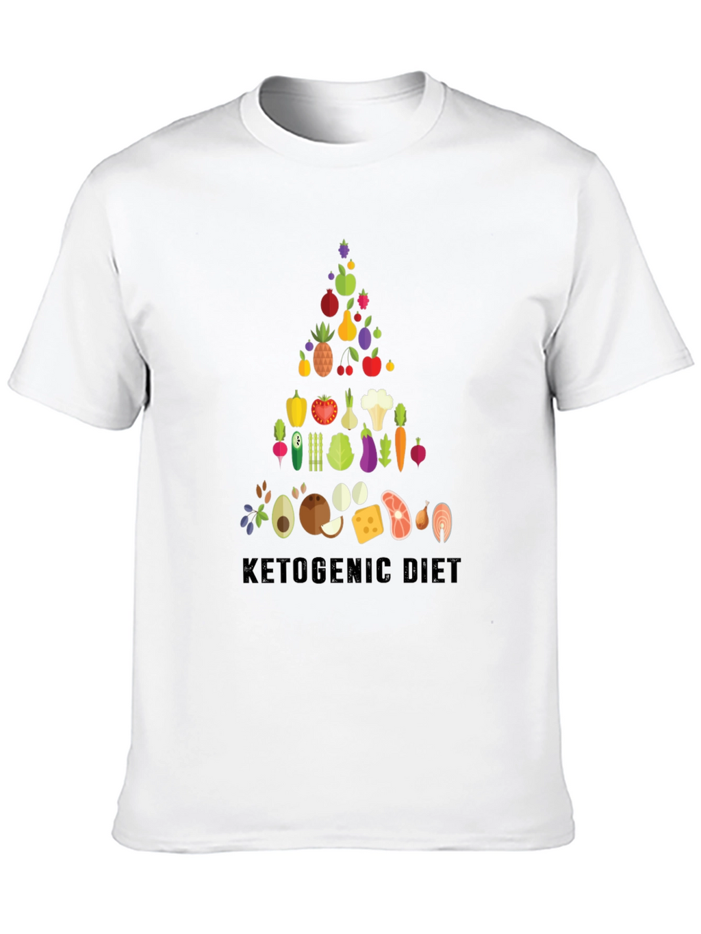 Ketogenic Diet Food Pyramid T-Shirt