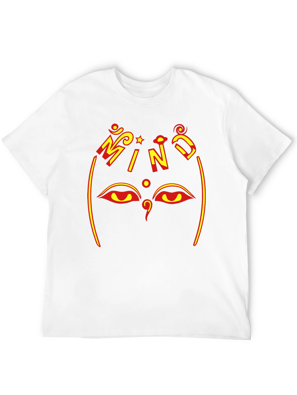 Mind Tee - Graphic Print Black Cotton T-Shirt