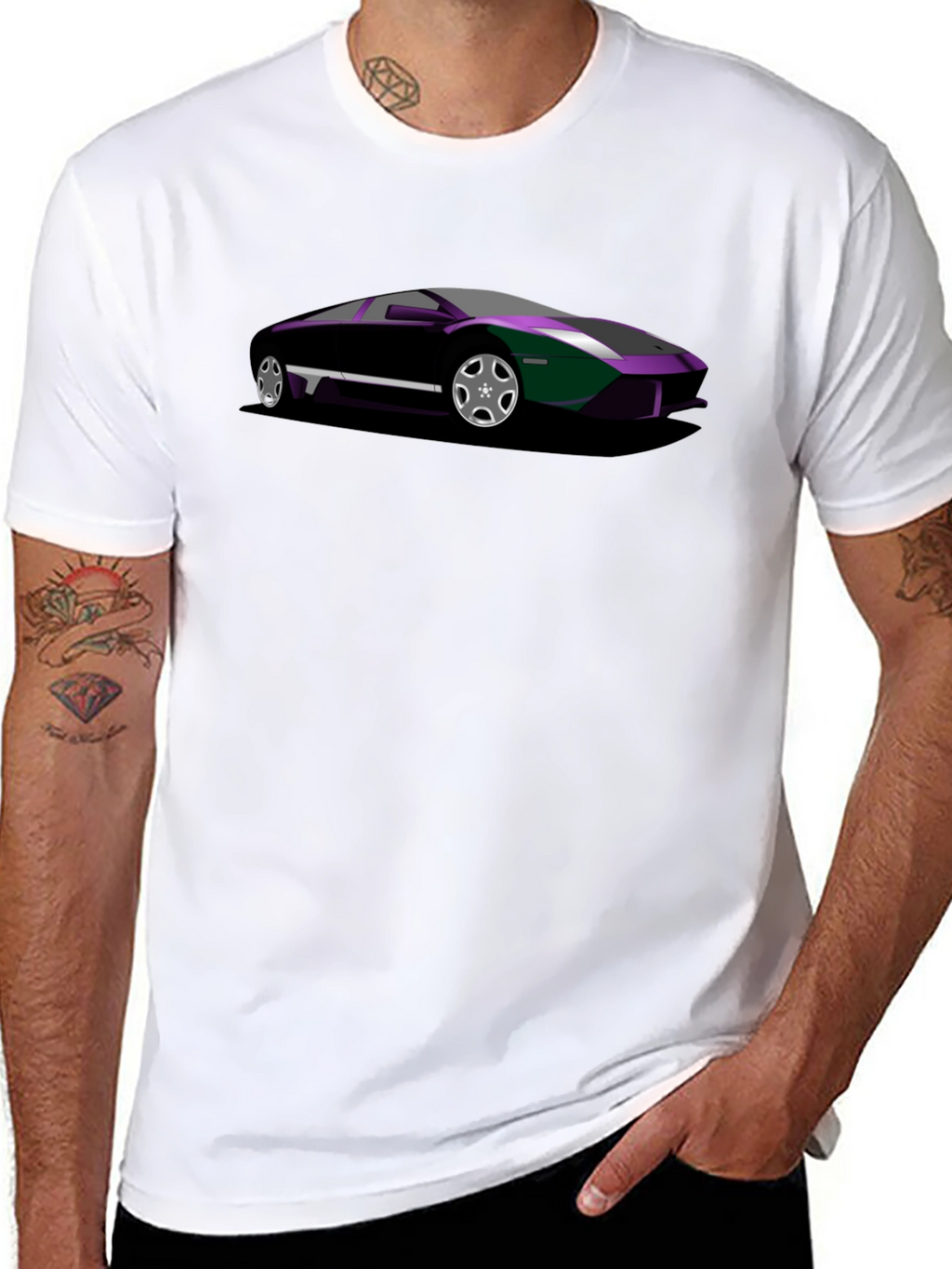 Black Car Graphic Tee - Cool Auto Enthusiast Shirt