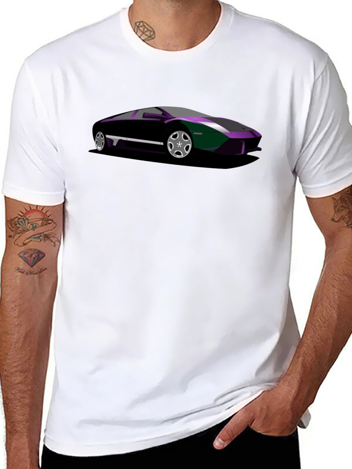 Black Car Graphic Tee - Cool Auto Enthusiast Shirt