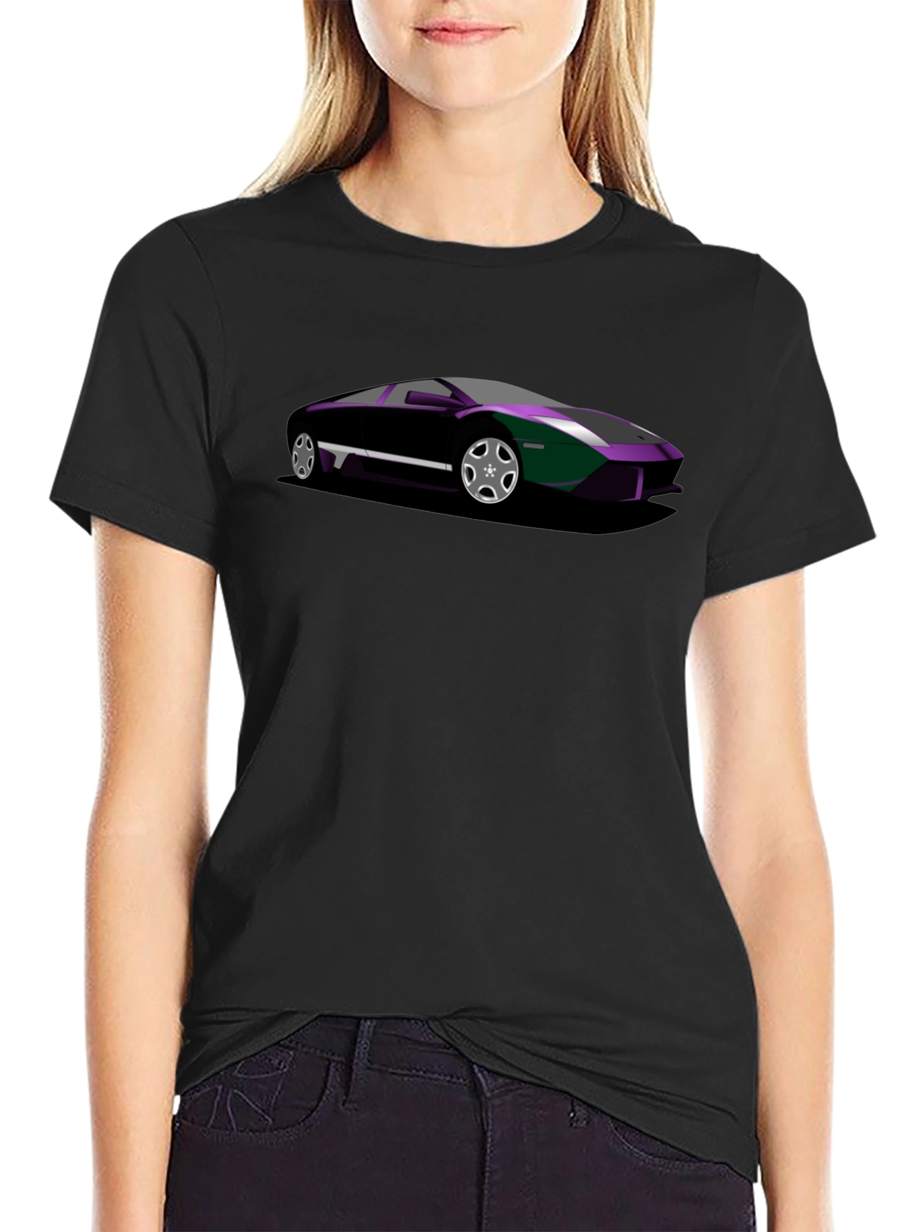 Black Car Graphic Tee - Cool Auto Enthusiast Shirt