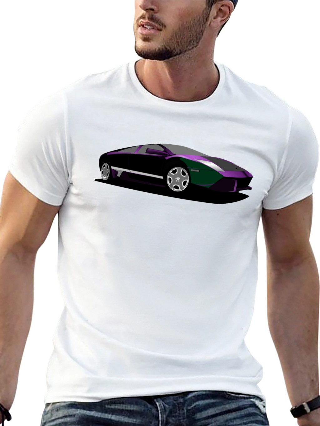 Black Car Graphic Tee - Cool Auto Enthusiast Shirt