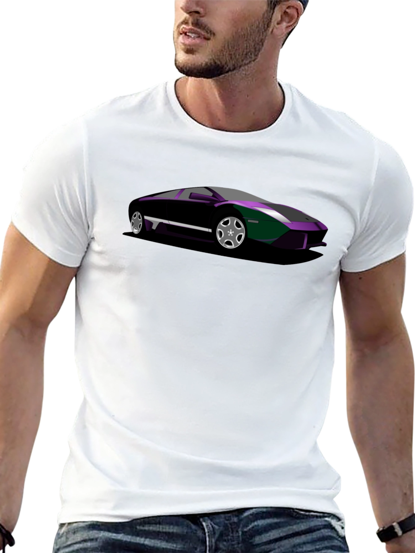 Black Car Graphic Tee - Cool Auto Enthusiast Shirt