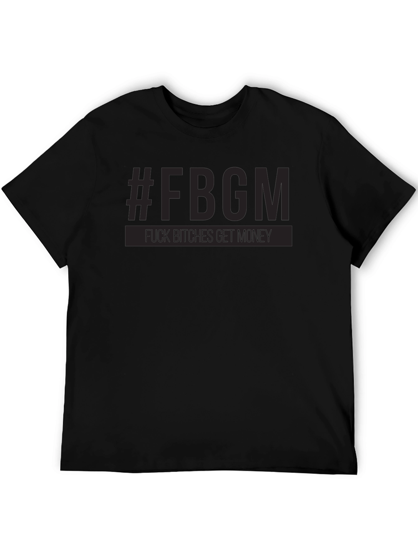 #FBGM Black Graphic T-Shirt - Bold Streetwear