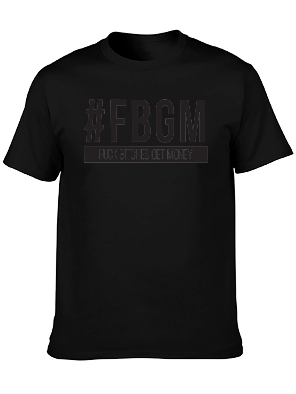 #FBGM Black Graphic T-Shirt - Bold Streetwear