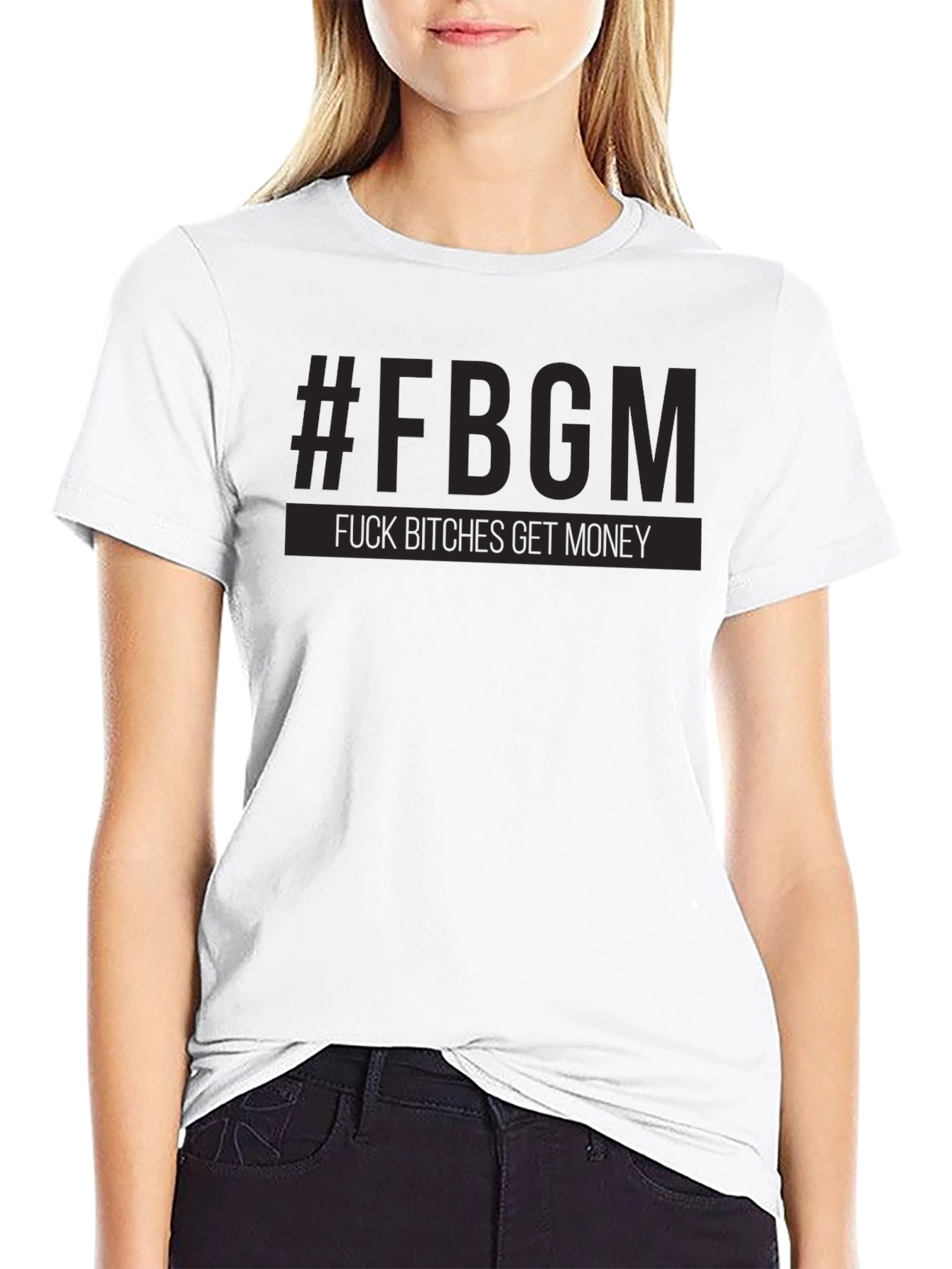 #FBGM Black Graphic T-Shirt - Bold Streetwear