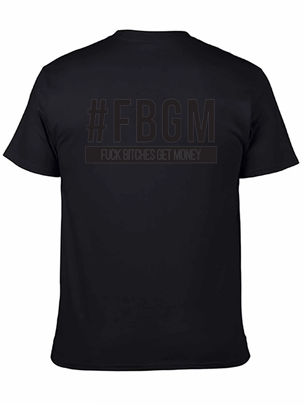 #FBGM Black Graphic T-Shirt - Bold Streetwear