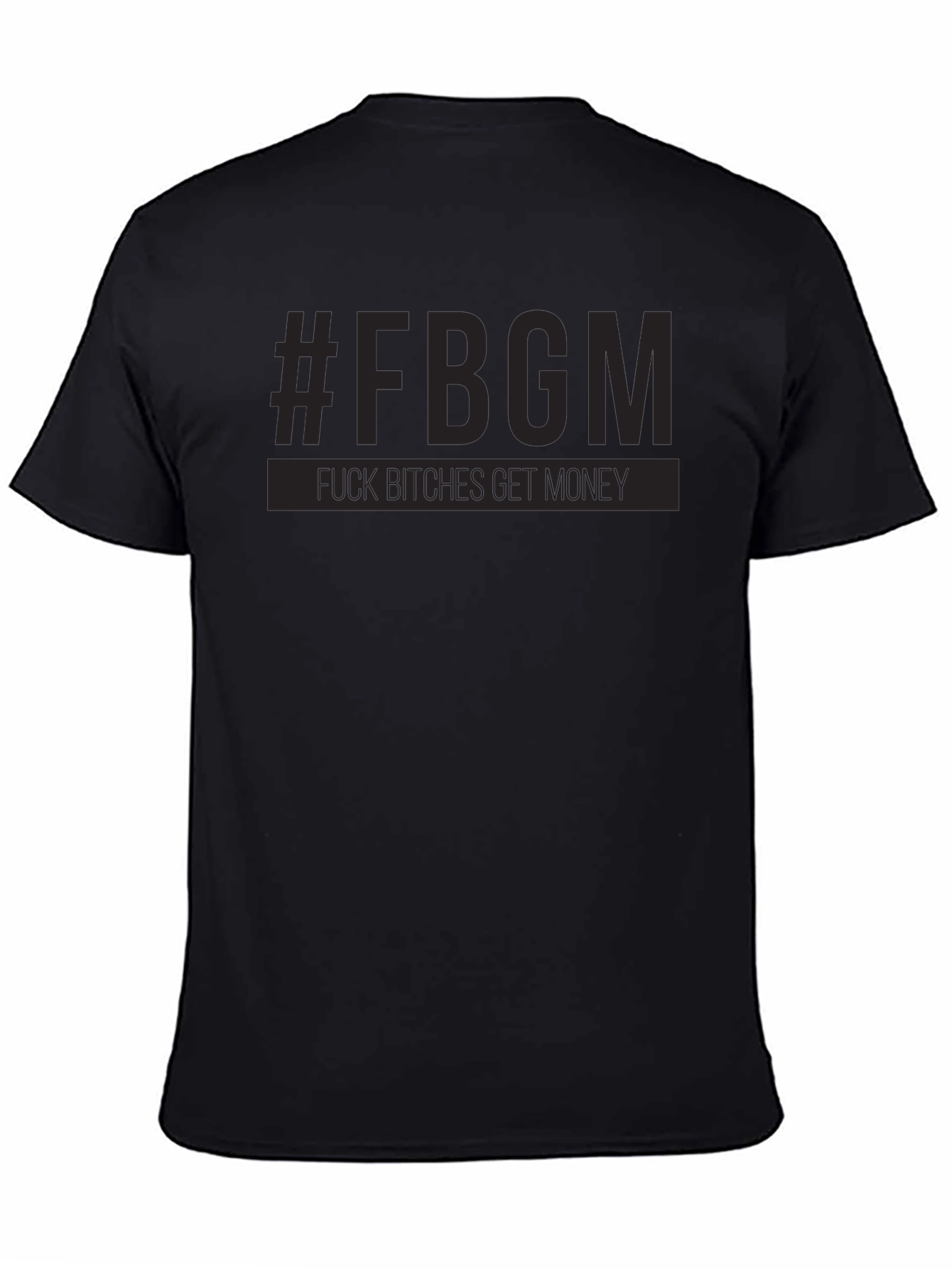 #FBGM Black Graphic T-Shirt - Bold Streetwear
