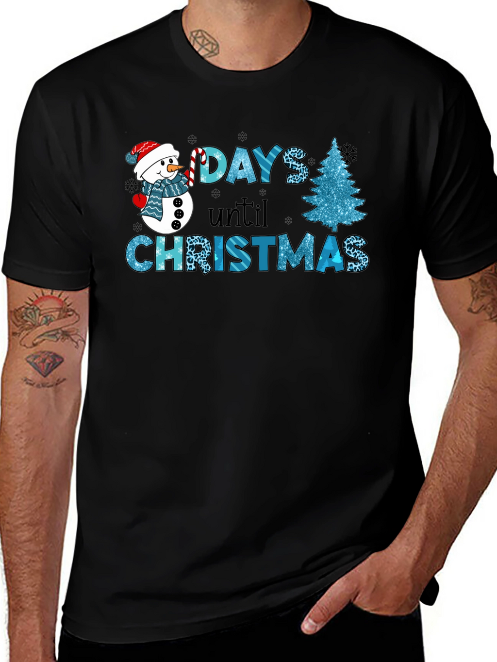 Days Until Christmas T-Shirt Festive Holiday Apparel