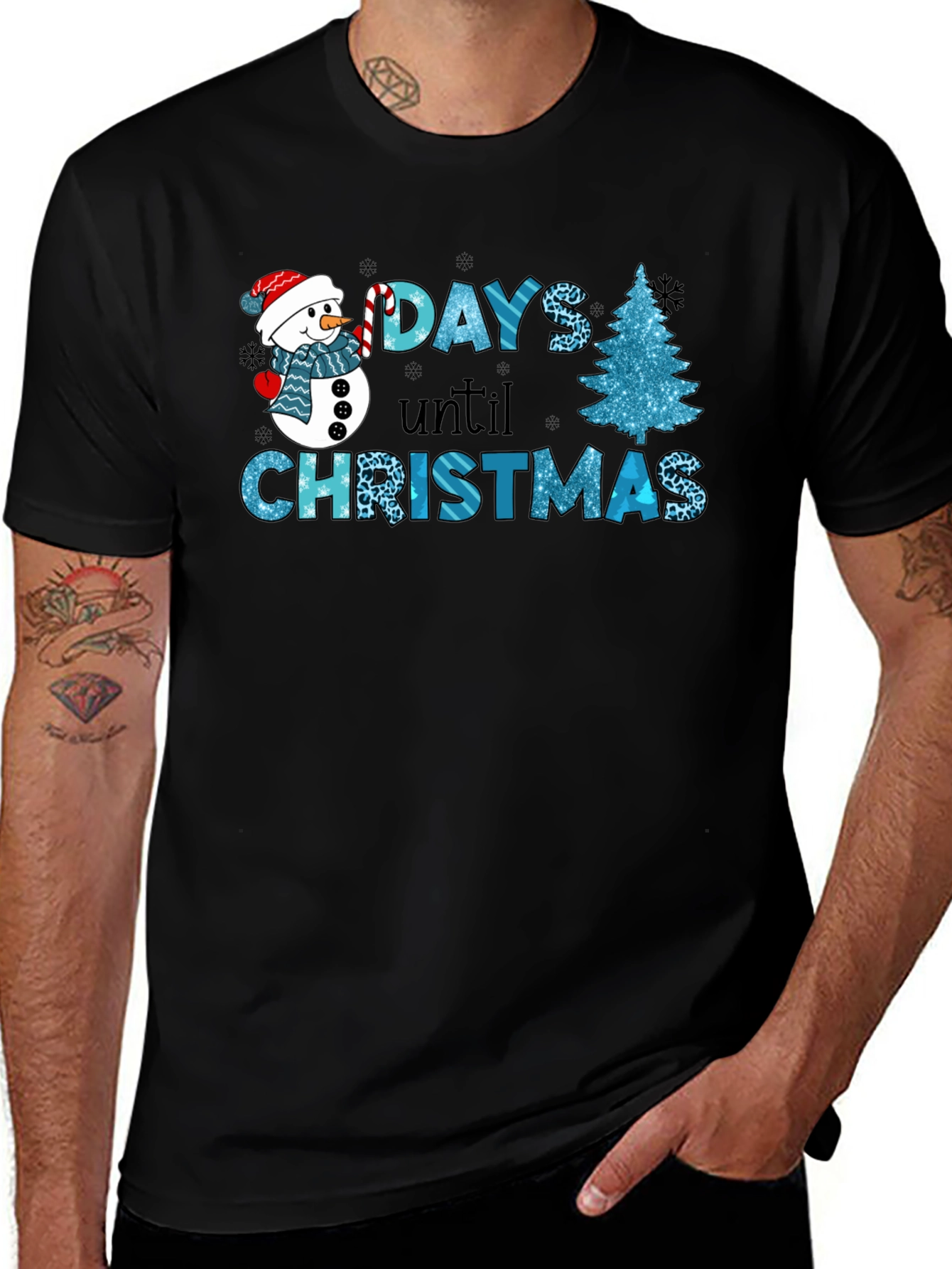 Days Until Christmas T-Shirt Festive Holiday Apparel