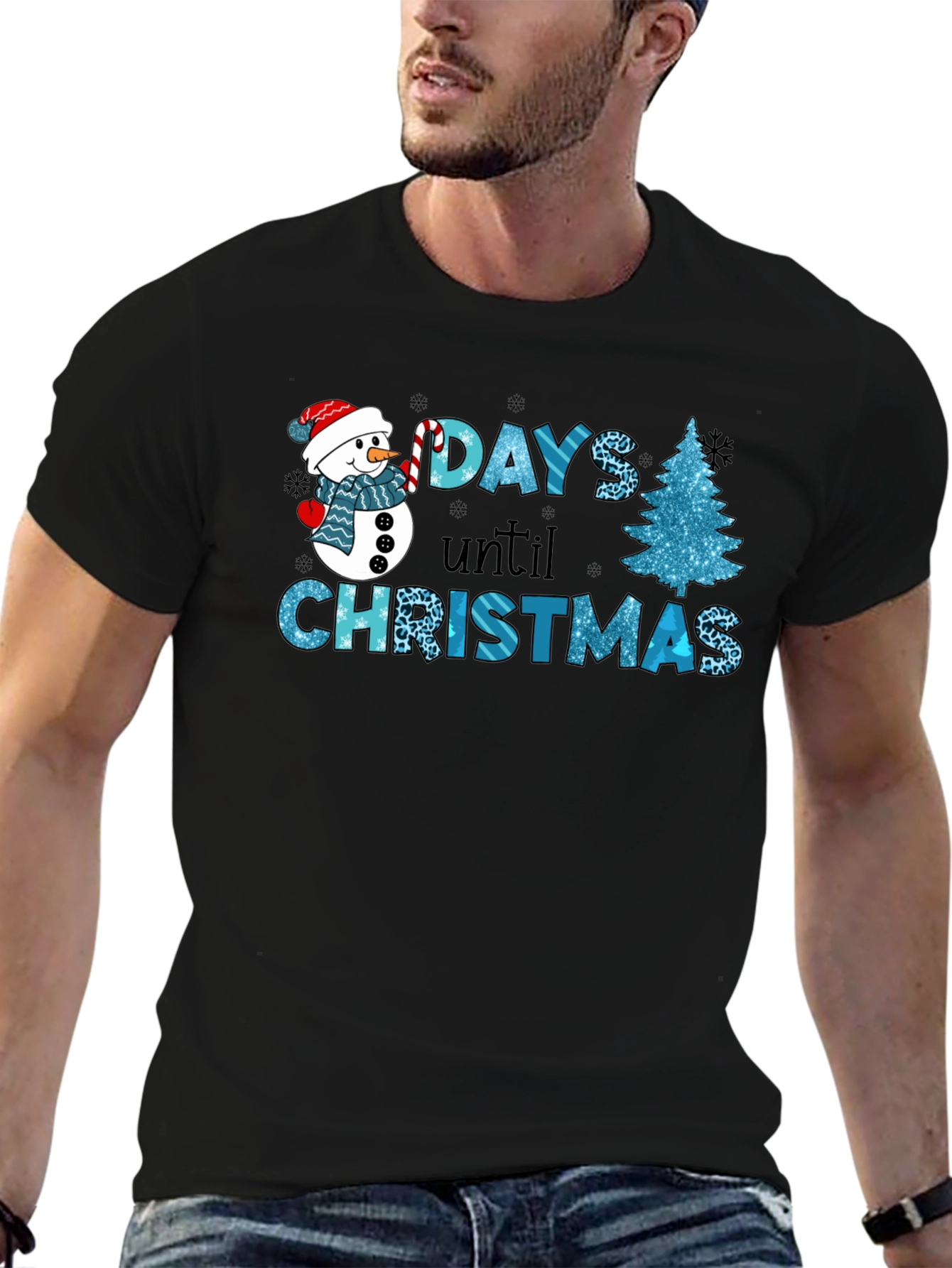 Days Until Christmas T-Shirt Festive Holiday Apparel