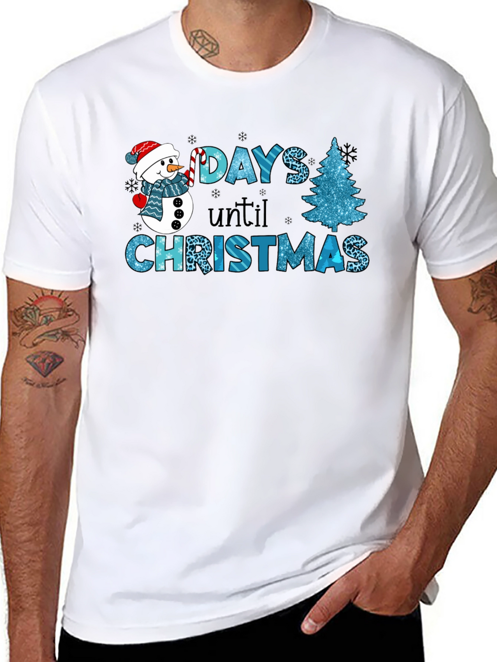 Days Until Christmas T-Shirt Festive Holiday Apparel