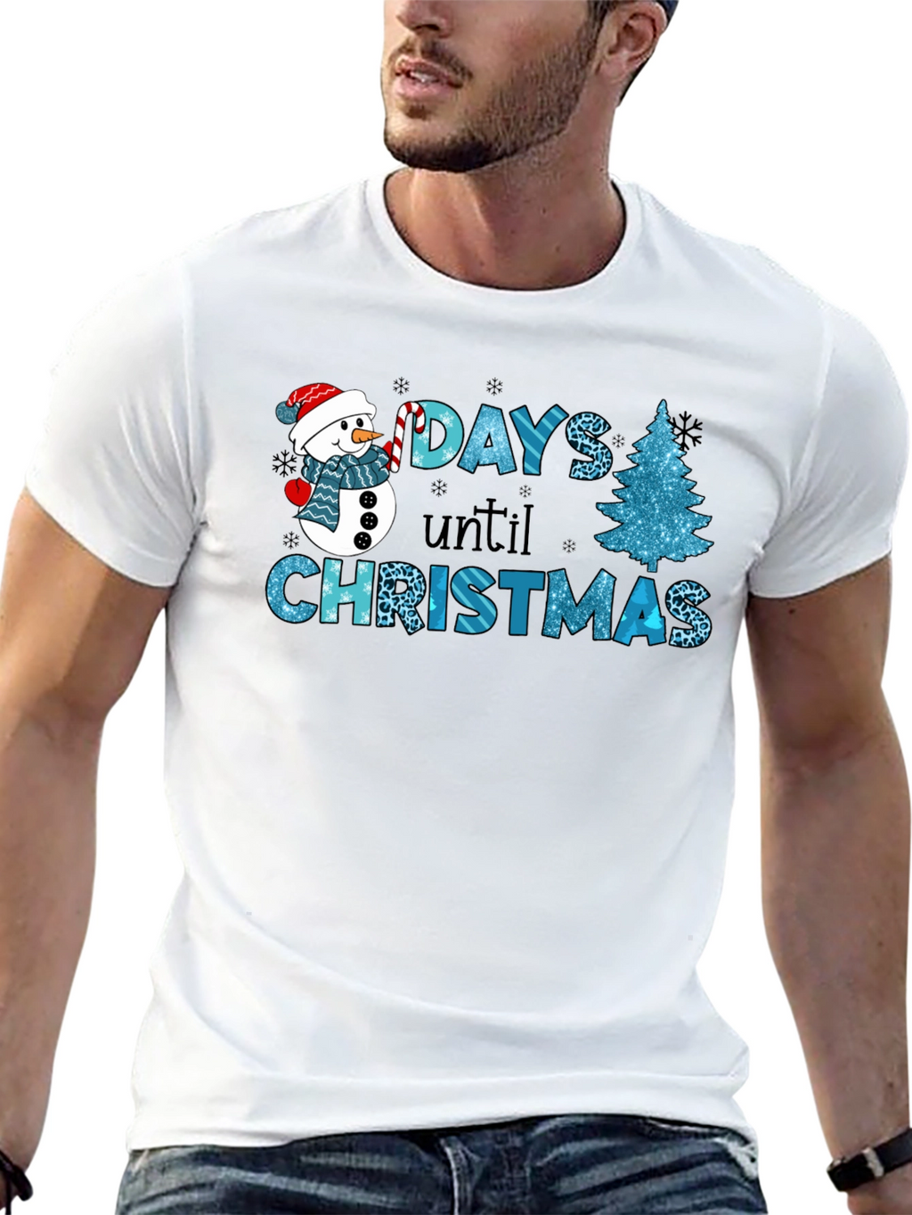 Days Until Christmas T-Shirt Festive Holiday Apparel