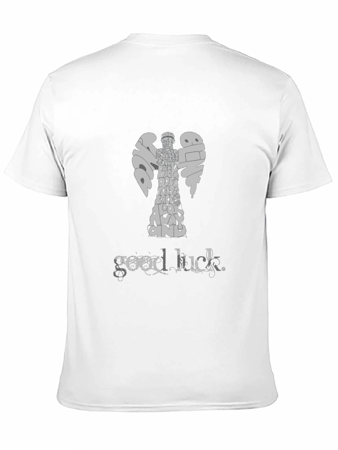 Doctor Who Weeping Angel Good Luck T-Shirt