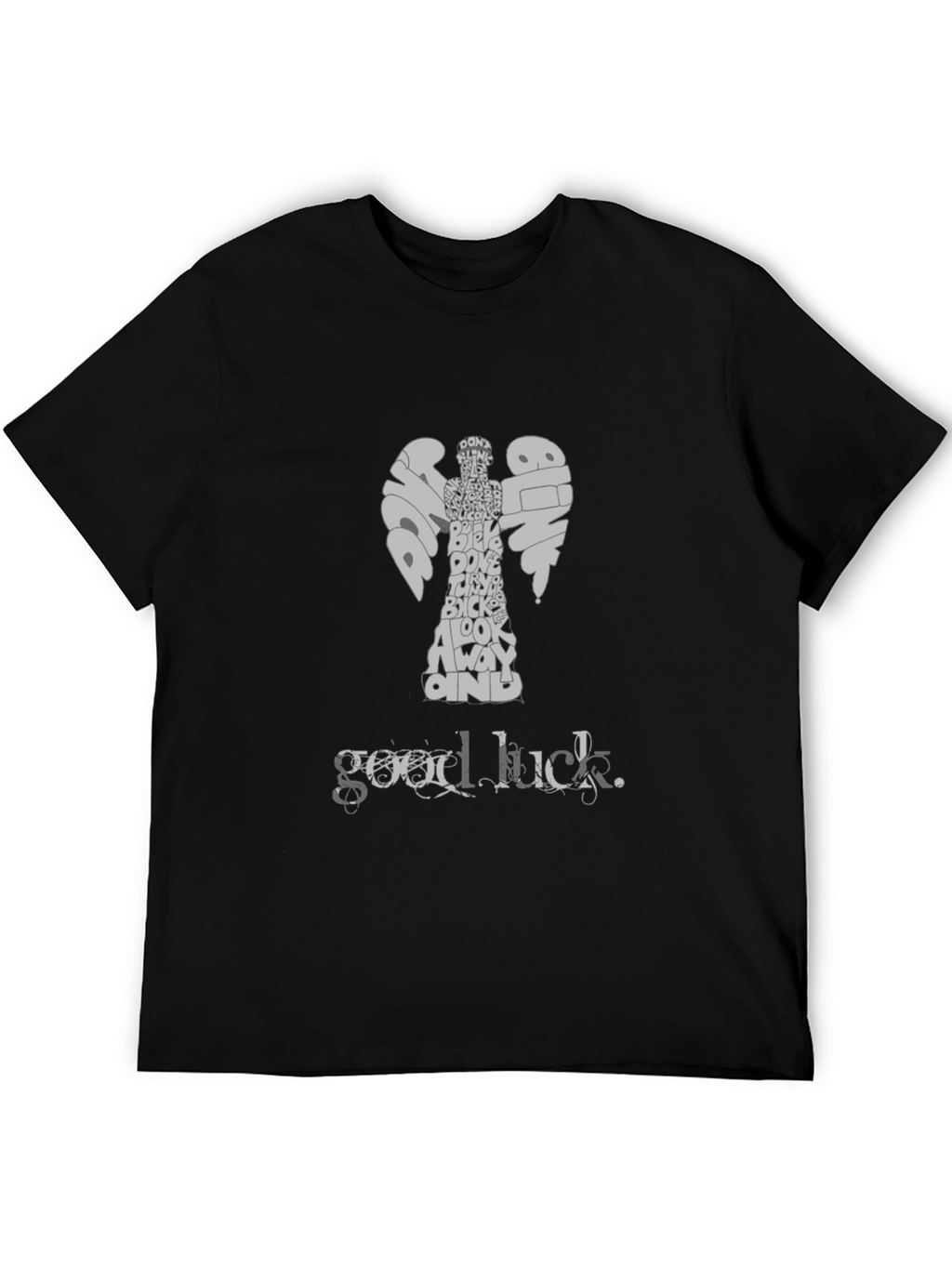 Doctor Who Weeping Angel Good Luck T-Shirt