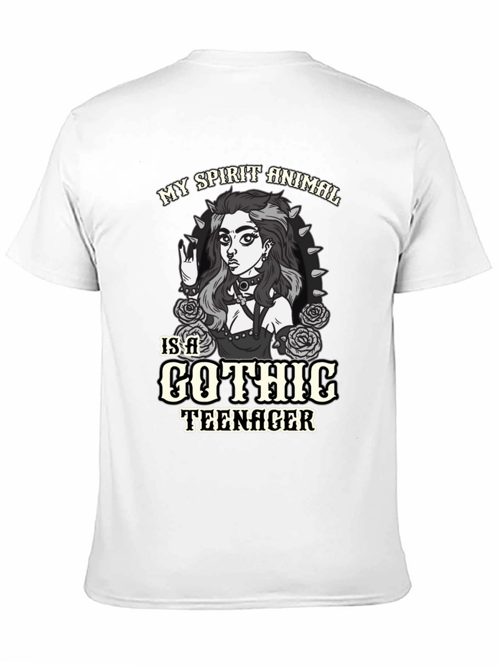 Gothic Teen Spirit Animal Black T-Shirt