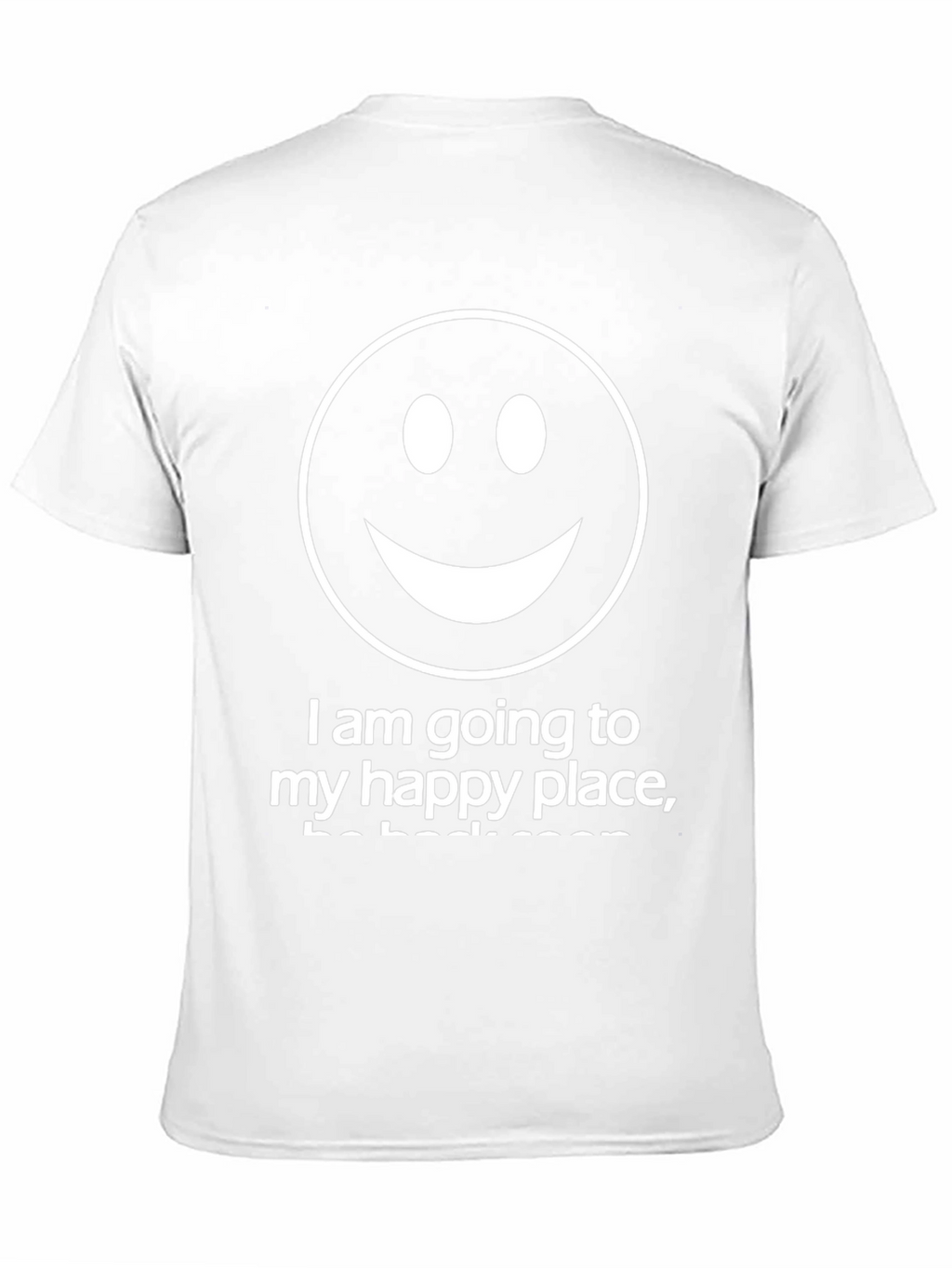 Smiley Face Graphic Tee - Happy Place Black T-Shirt