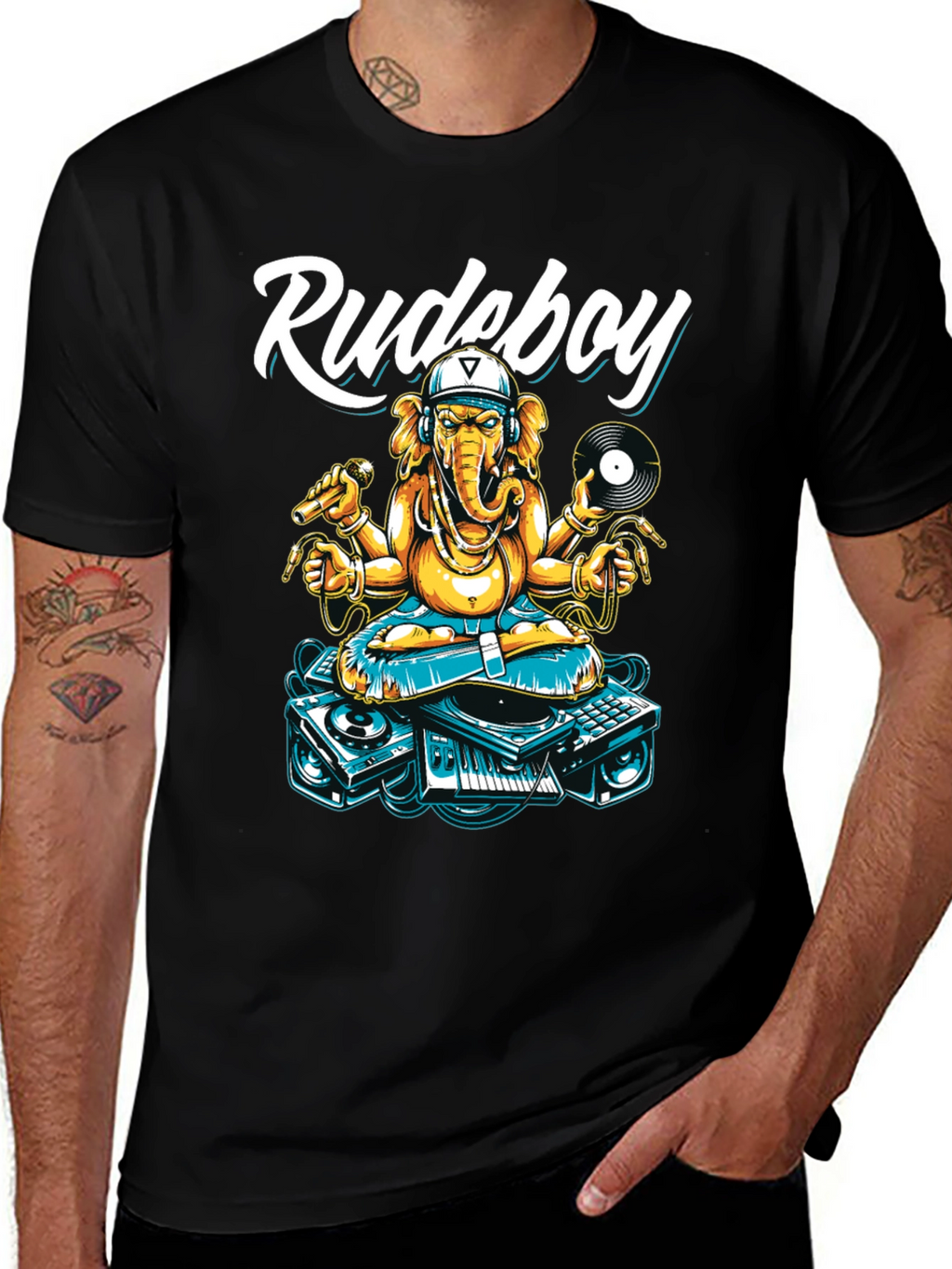 Rudeboy Ganesha Graphic T-Shirt