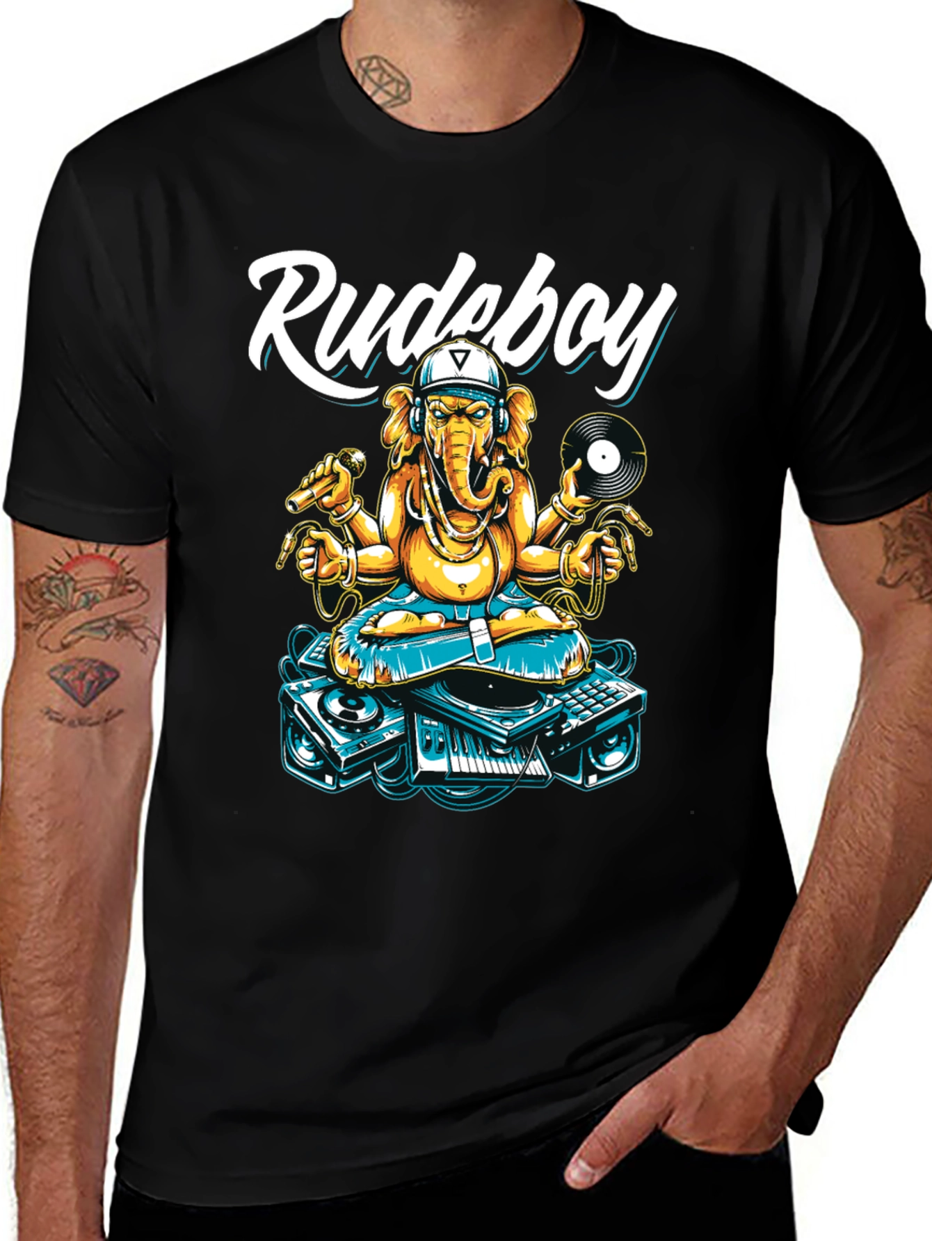 Rudeboy Ganesha Graphic T-Shirt