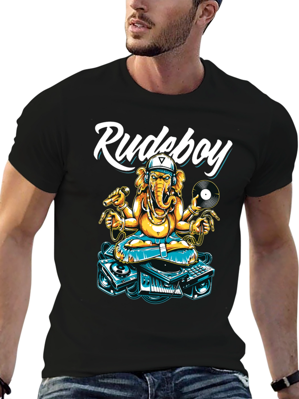 Rudeboy Ganesha Graphic T-Shirt