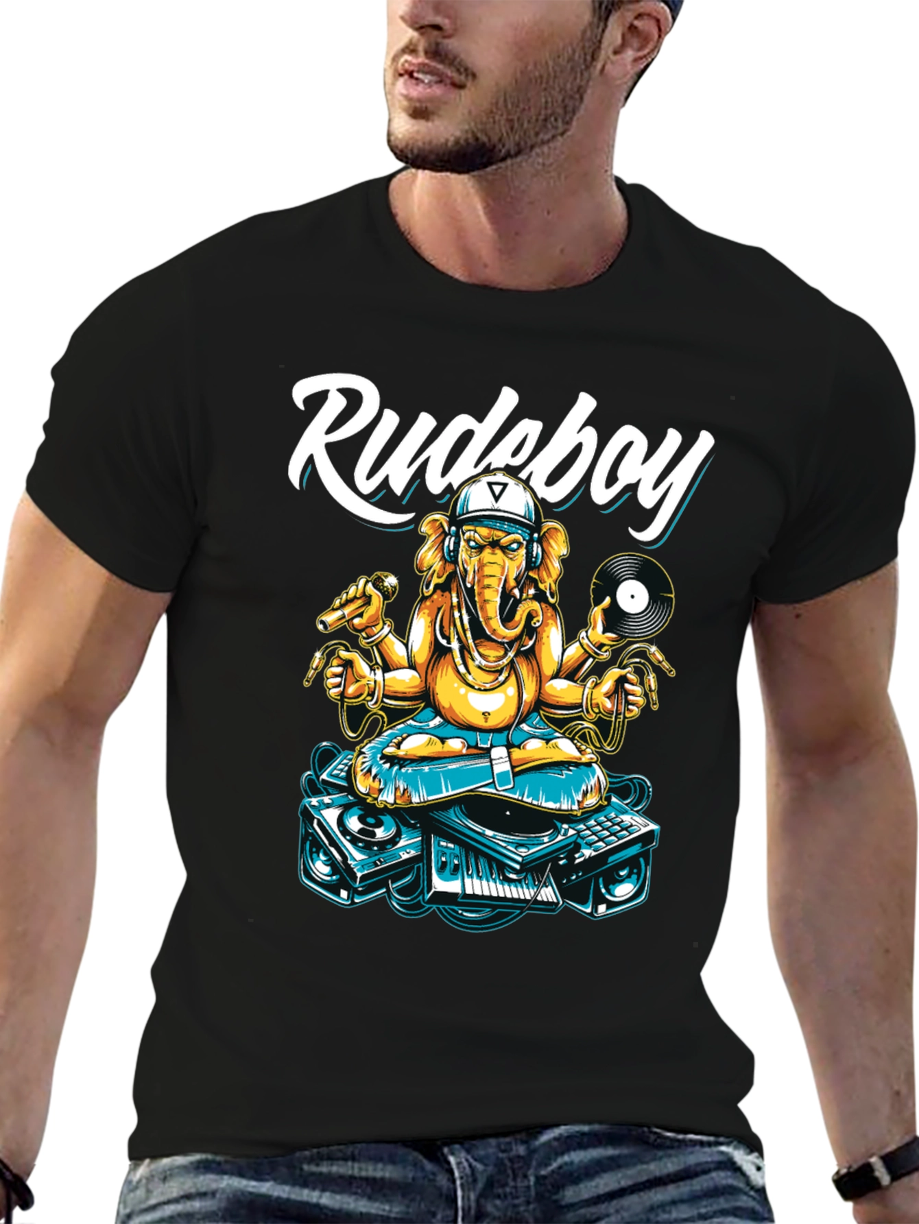 Rudeboy Ganesha Graphic T-Shirt