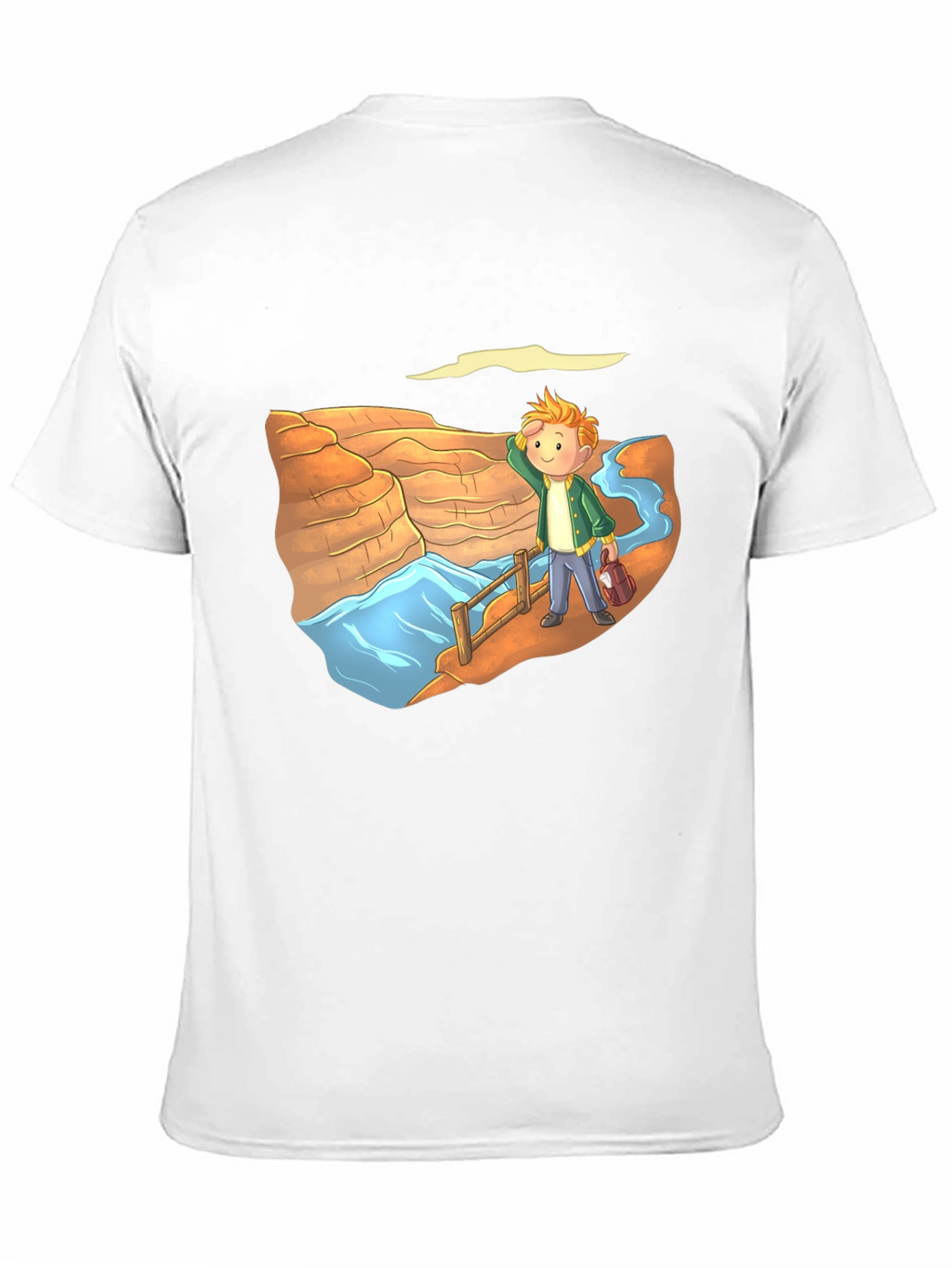 Cartoon Canyon Tourist Black T-Shirt